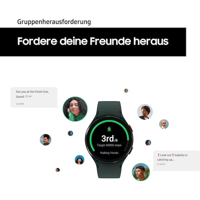 Samsung Smartwatch »Galaxy Watch 4-40mm LTE«, (Wear OS by Google Fitness Uhr,  Fitness Tracker, Gesundheitsfunktionen) im Online-Shop bestellen