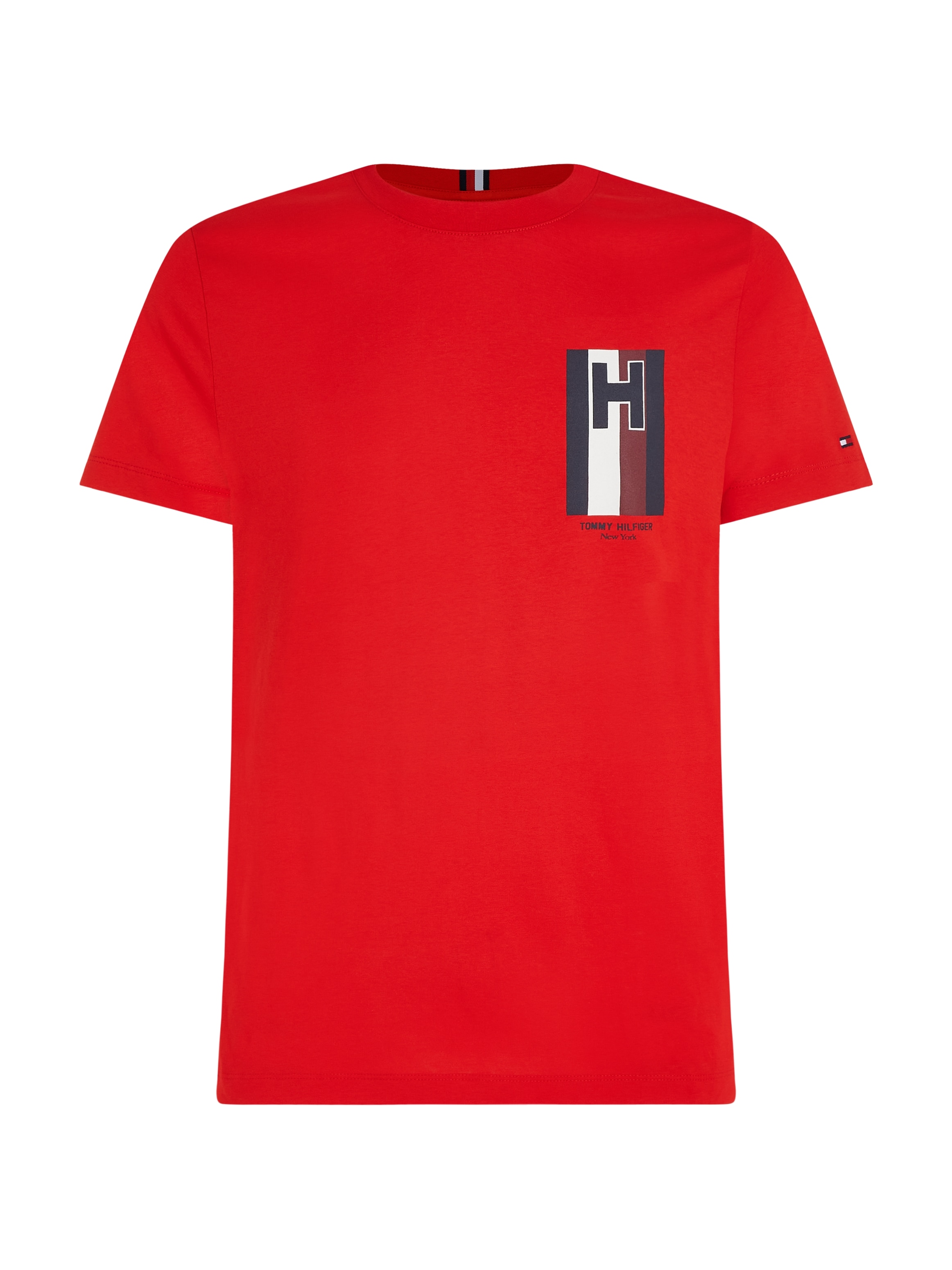 Tommy Hilfiger T-Shirt »H gedrucktem TEE«, mit online bestellen EMBLEM Logo