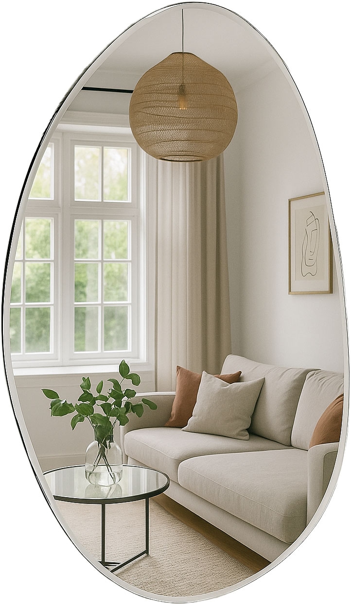 s.Oliver Wandspiegel »Lucee« ovalförmig, ca. 88,5x59cm, mattierter dezenter Rahmen