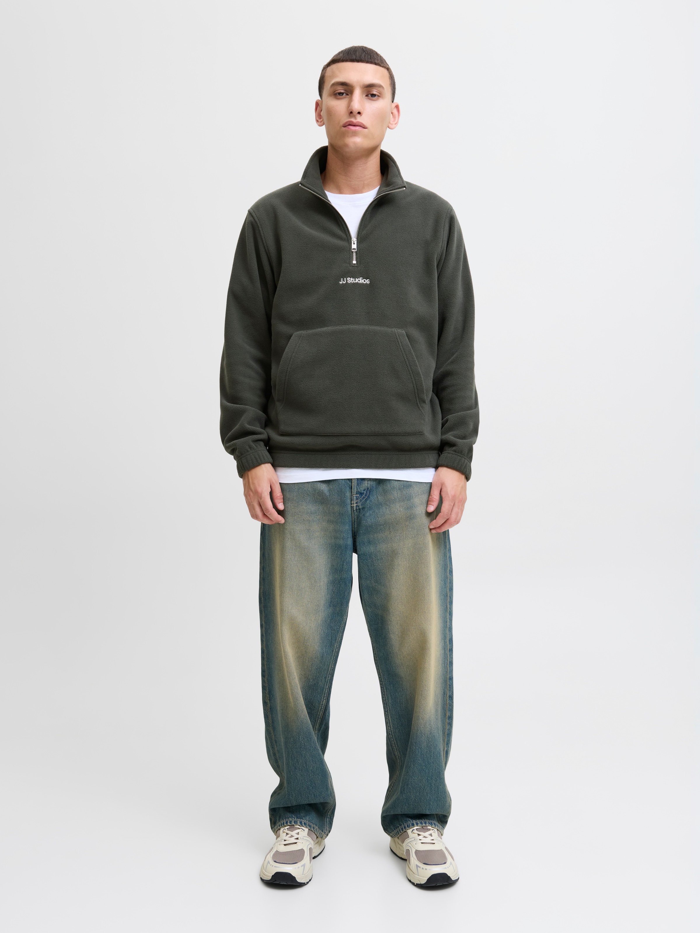 Jack & Jones Sweatshirt »JJSOHO HALFZIP FLEECE«
