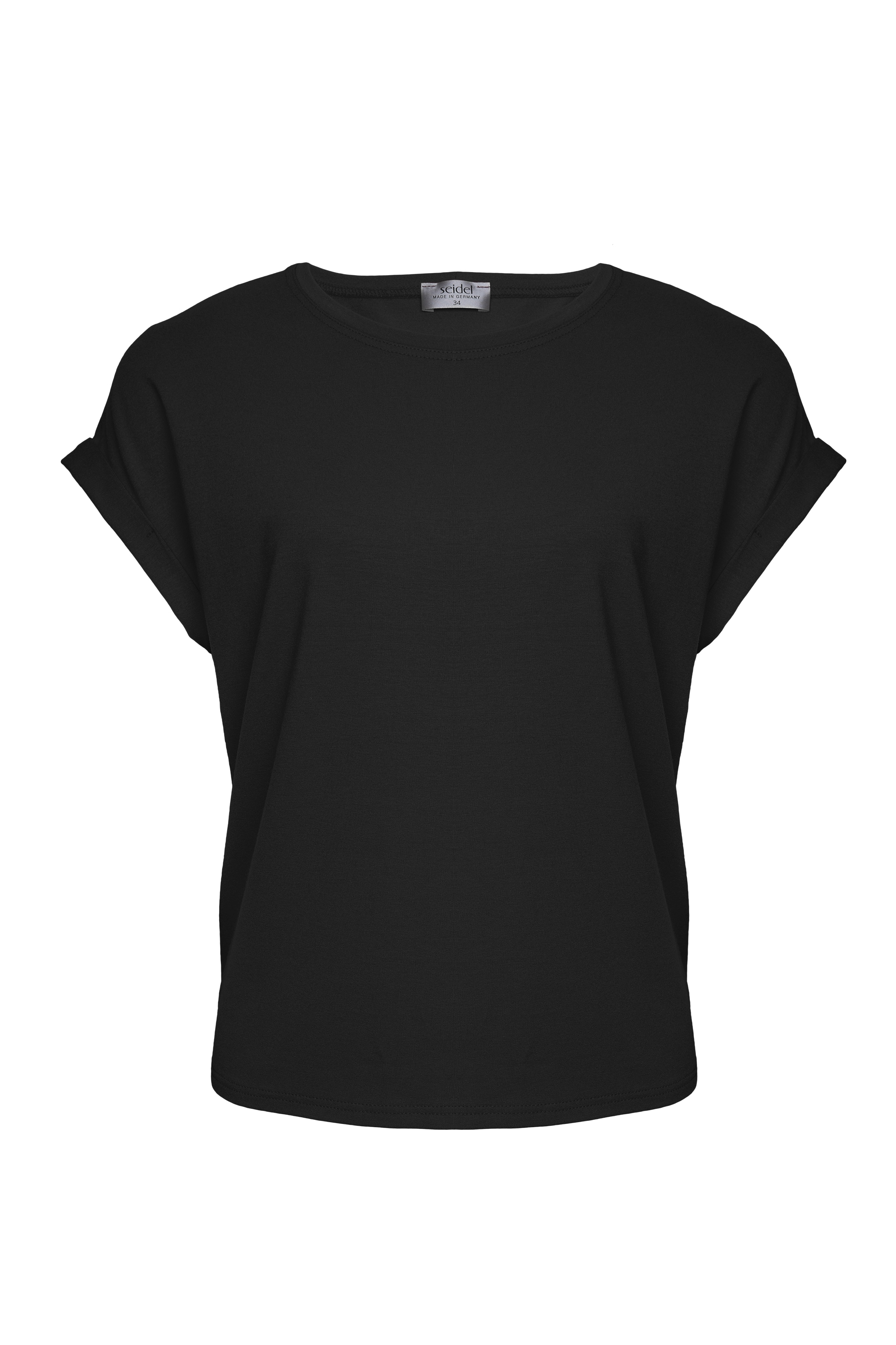 Seidel Moden Kurzarmshirt »Otto exclusiv« Rundhals mit Ärmelaufschlag -MADE IN GERMANY