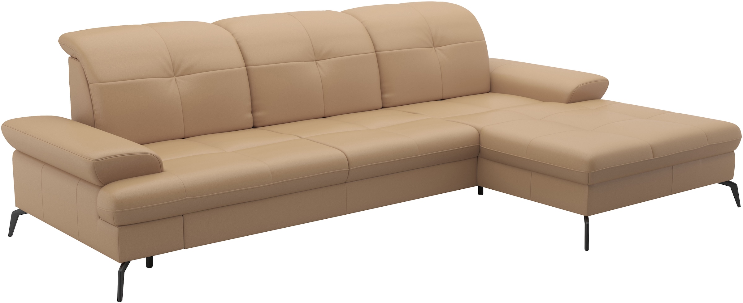 sit&more Ecksofa »Amica, L-Form, inkl. Sitztiefenverstellung & Armteilverstellung«, wahlweise mit Bettfunktion, Bettkasten und Kopfteilverstellung