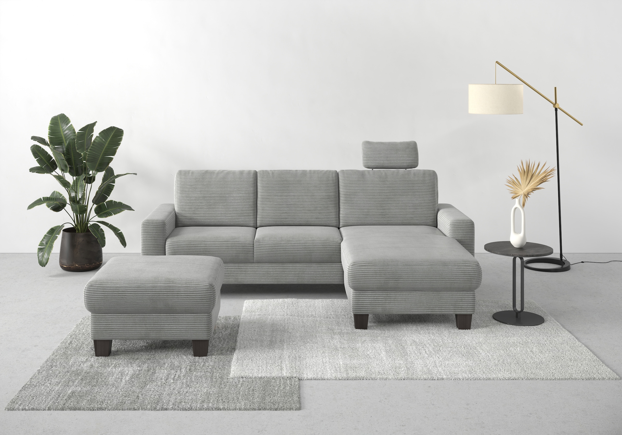 Home affaire Ecksofa »Summer L-Form«, mit Recamiere, mit oder ohne Bettfunk günstig online kaufen