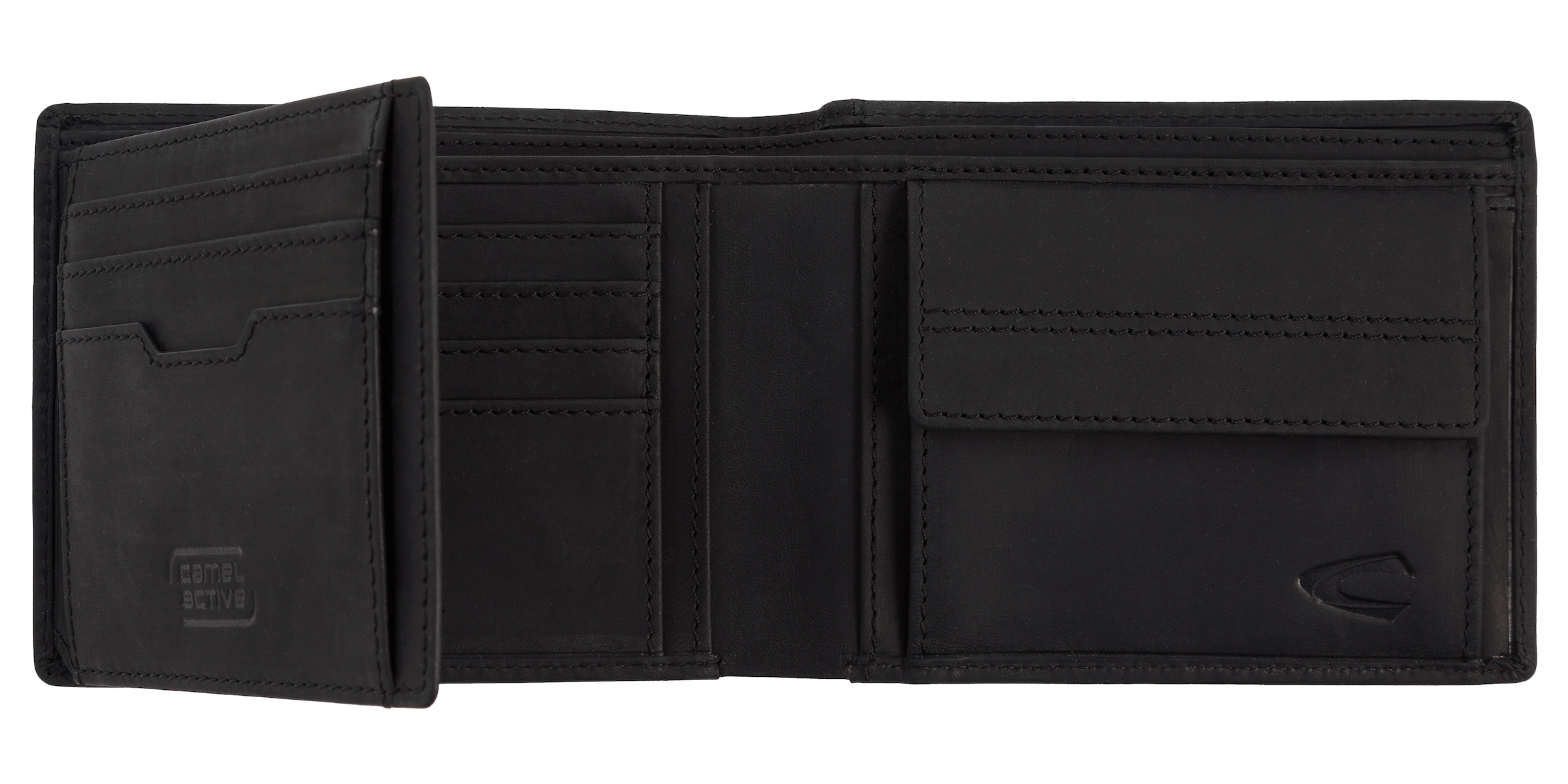 camel active Geldbörse »Vietnam« aus robustem Hunter-Leder und doppelten Ziernähten mit RFID Schutz