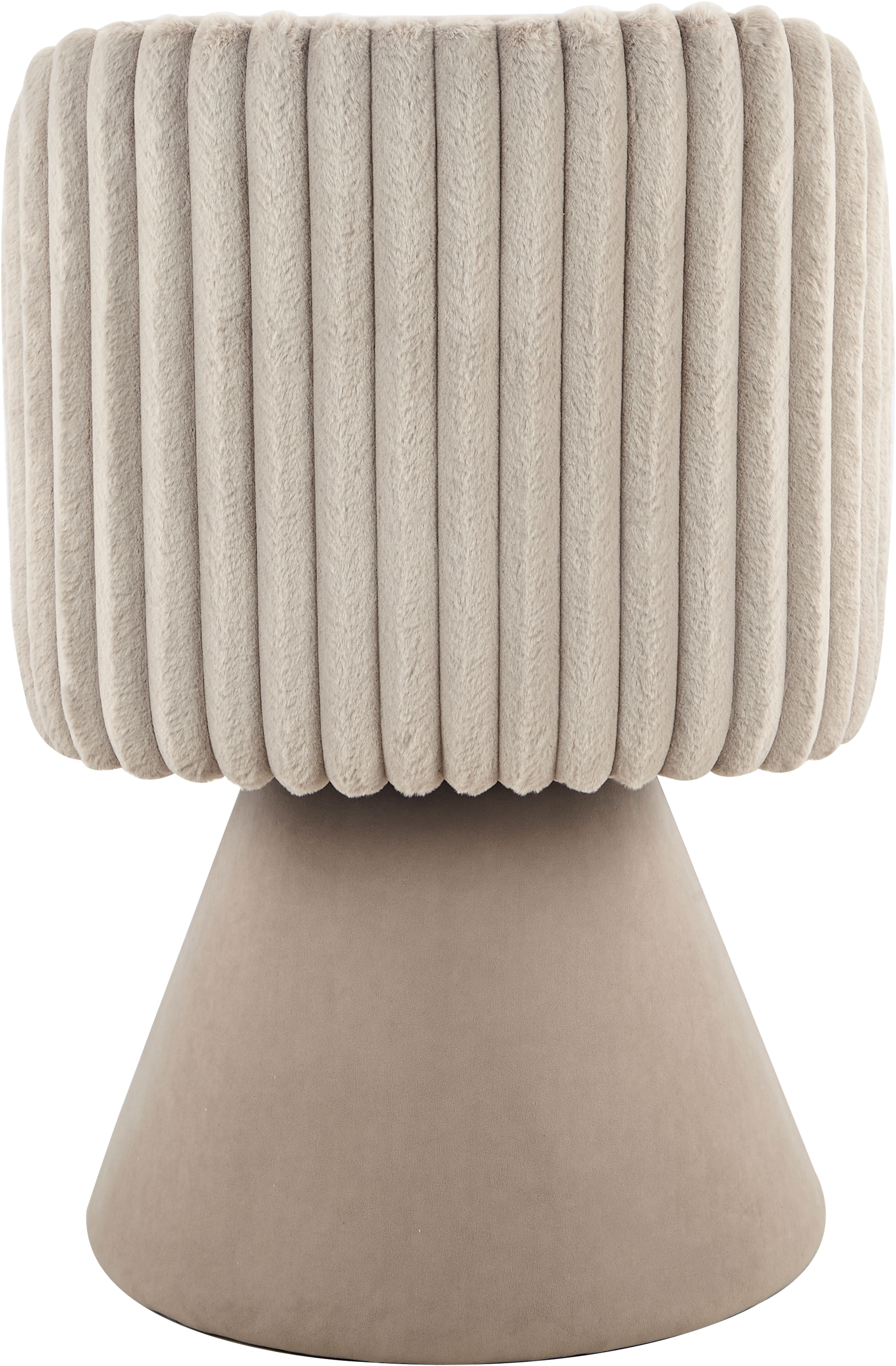 HELA Esszimmerstuhl »BARI I Drehstuhl« (Set) 1 Stk.360° drehbar, Polsterfuß, Materialkombi, Außen Felloptik Innen Velvet