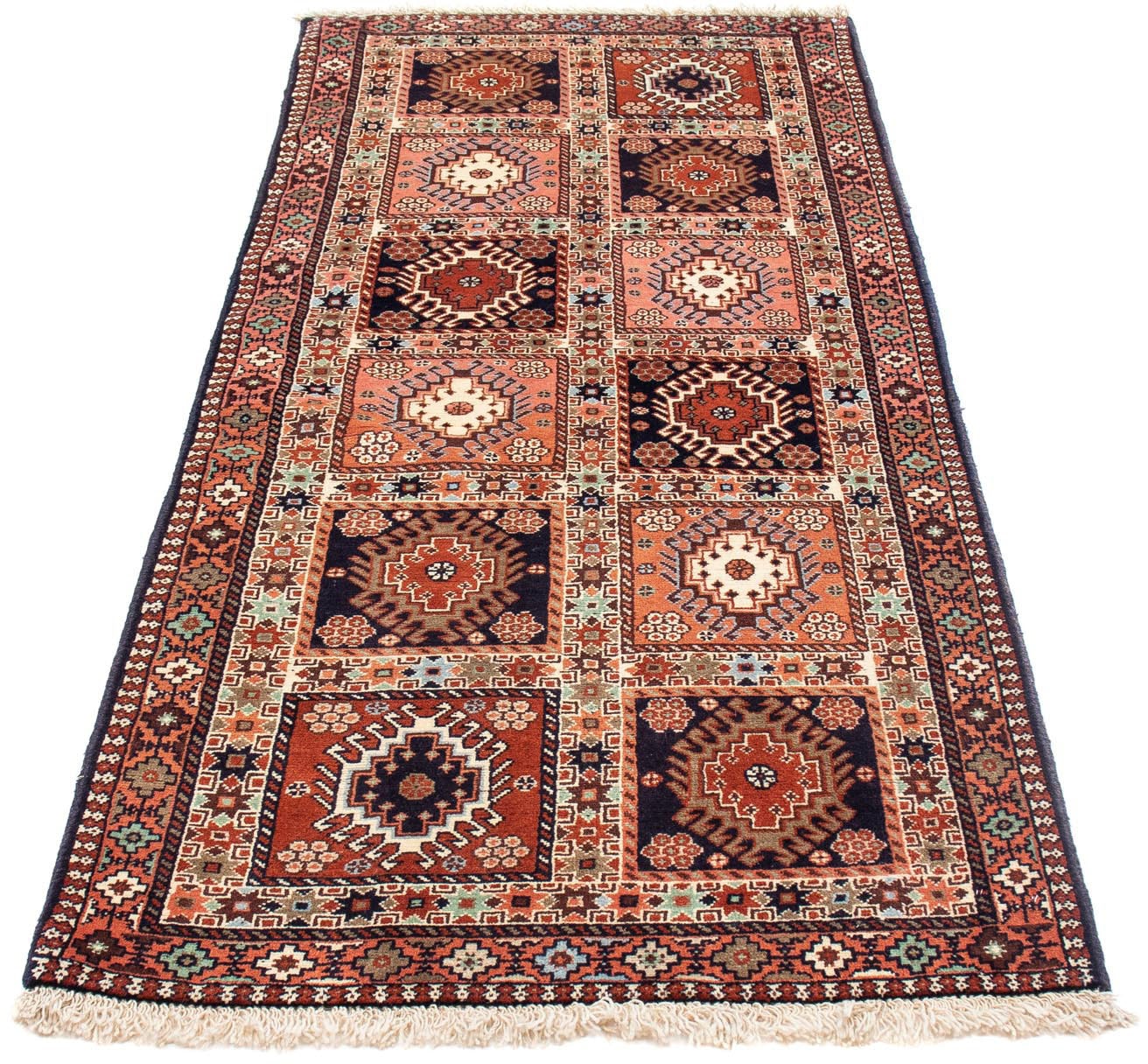 morgenland Wollteppich »Yalameh Medaillon Beige 147 x 102 cm«, rechteckig, günstig online kaufen