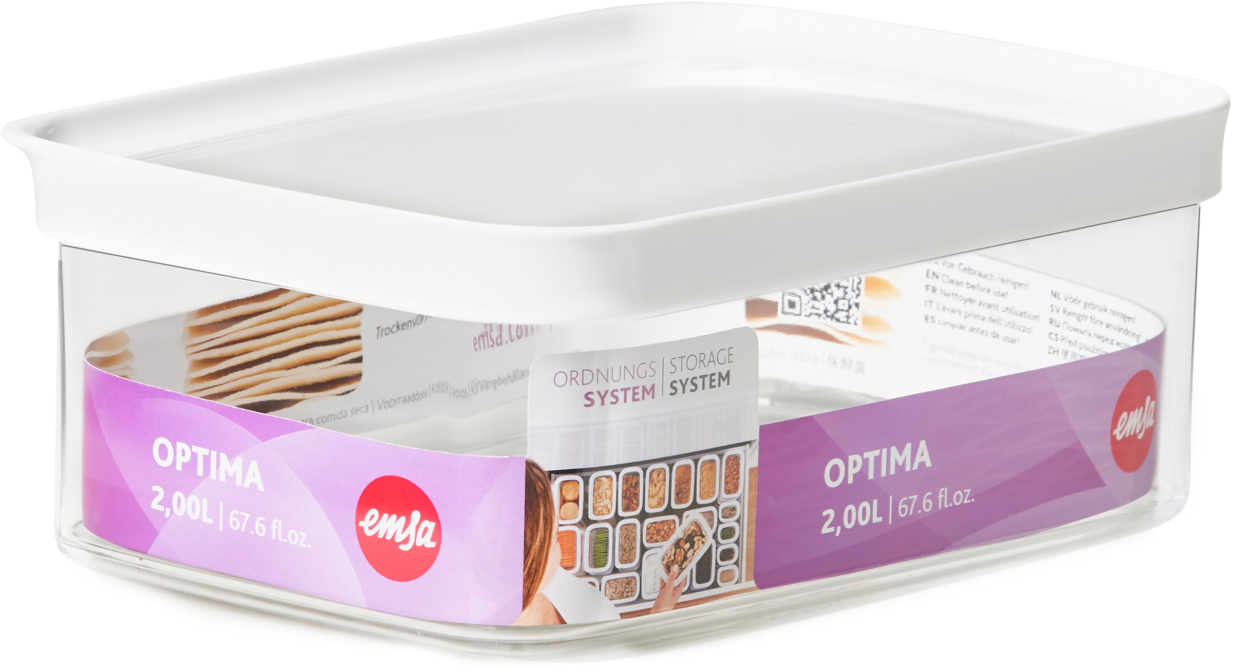 Emsa Vorratsdose »Optima« 1 Stk. tlg. rechteckig, sicher, hygienisch, unbed günstig online kaufen