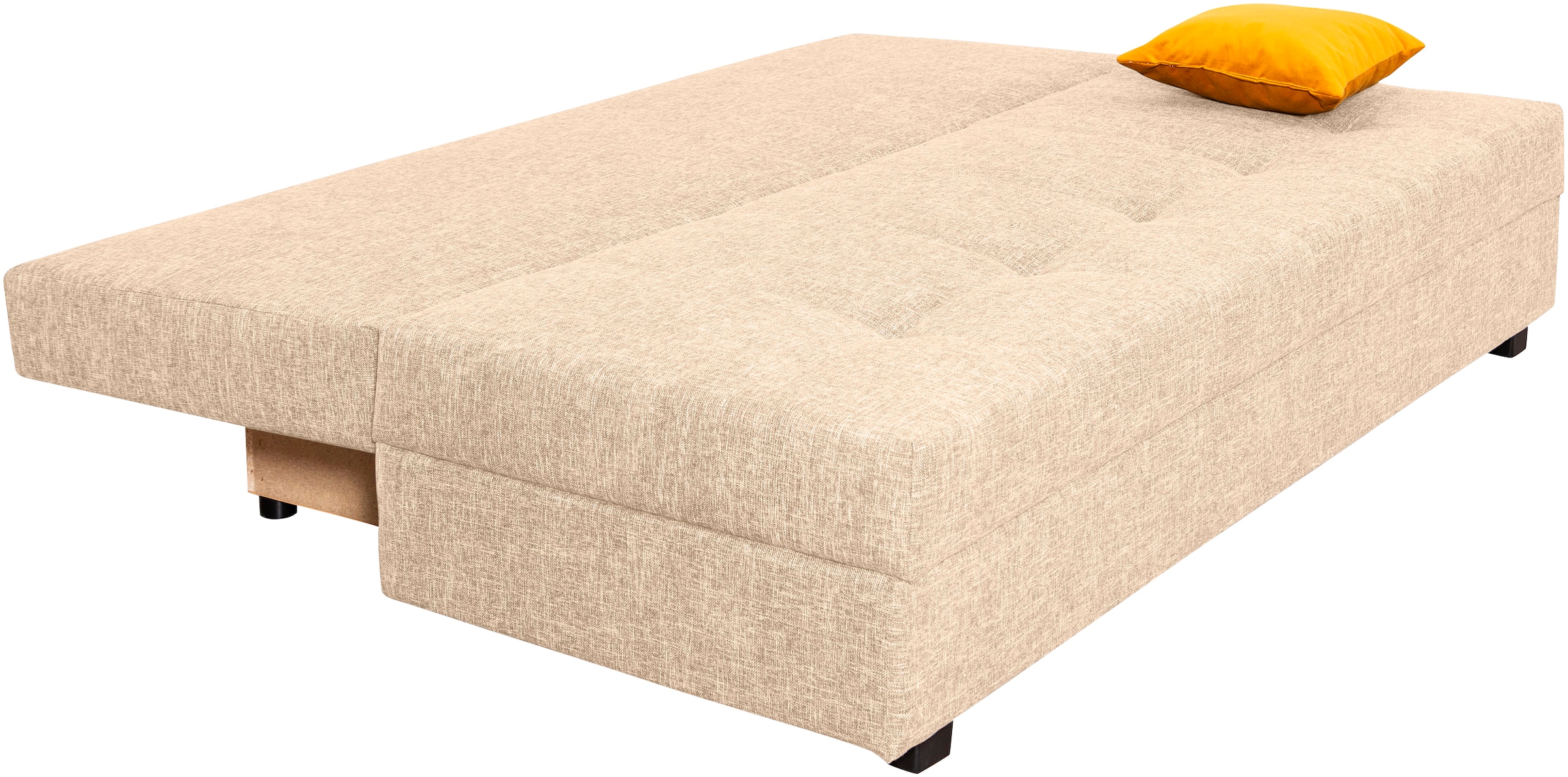 COLLECTION AB Schlafsofa »DARIA inklusive Schlafunktion und Bettkasten«, Schlafsofa,Bettfunktion,Bettkasten,inklusive Rückenkissen,Federkern