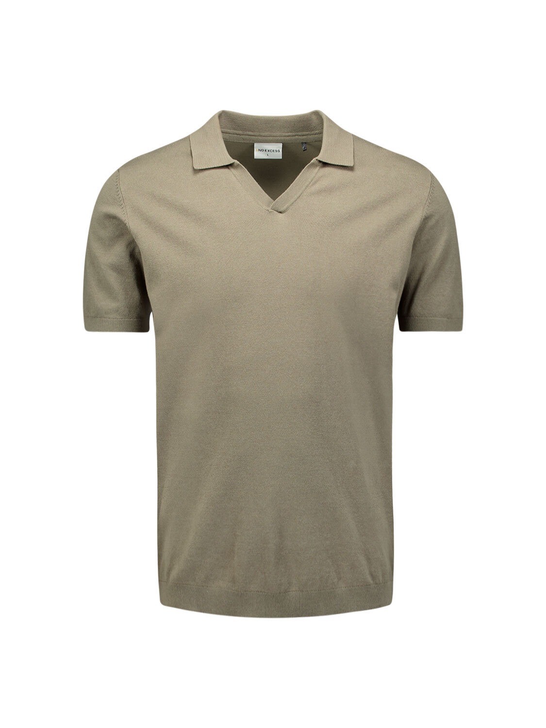 NO EXCESS T-Shirt »No Excess Poloshirt mit kurzen Ärmeln«