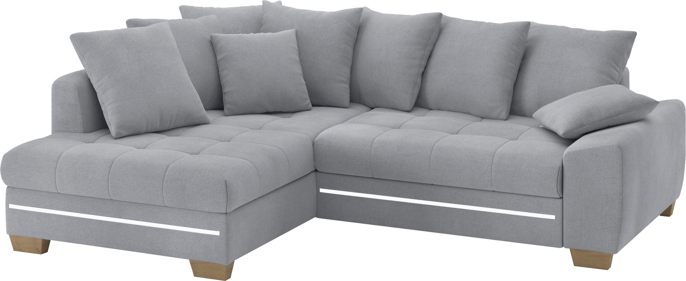Mr. Couch Ecksofa »Nikita II, L-Form«, mit Kaltschaum, RGB-LED Beleuchtung, günstig online kaufen