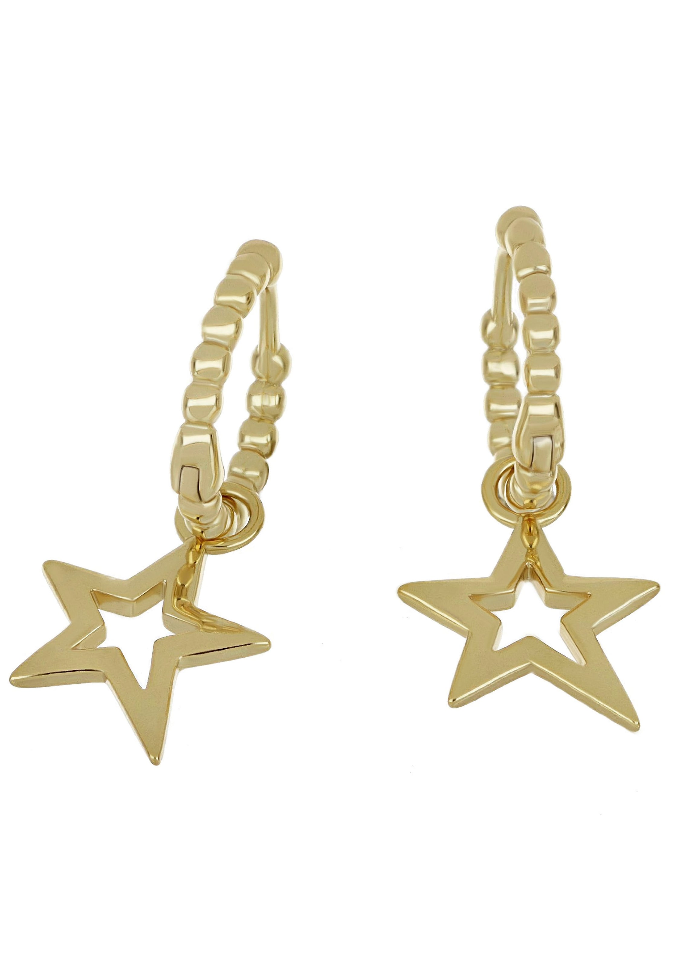 Firetti Paar Creolen »Schmuck Geschenk Silber 925 Ohrschmuck Sterne«