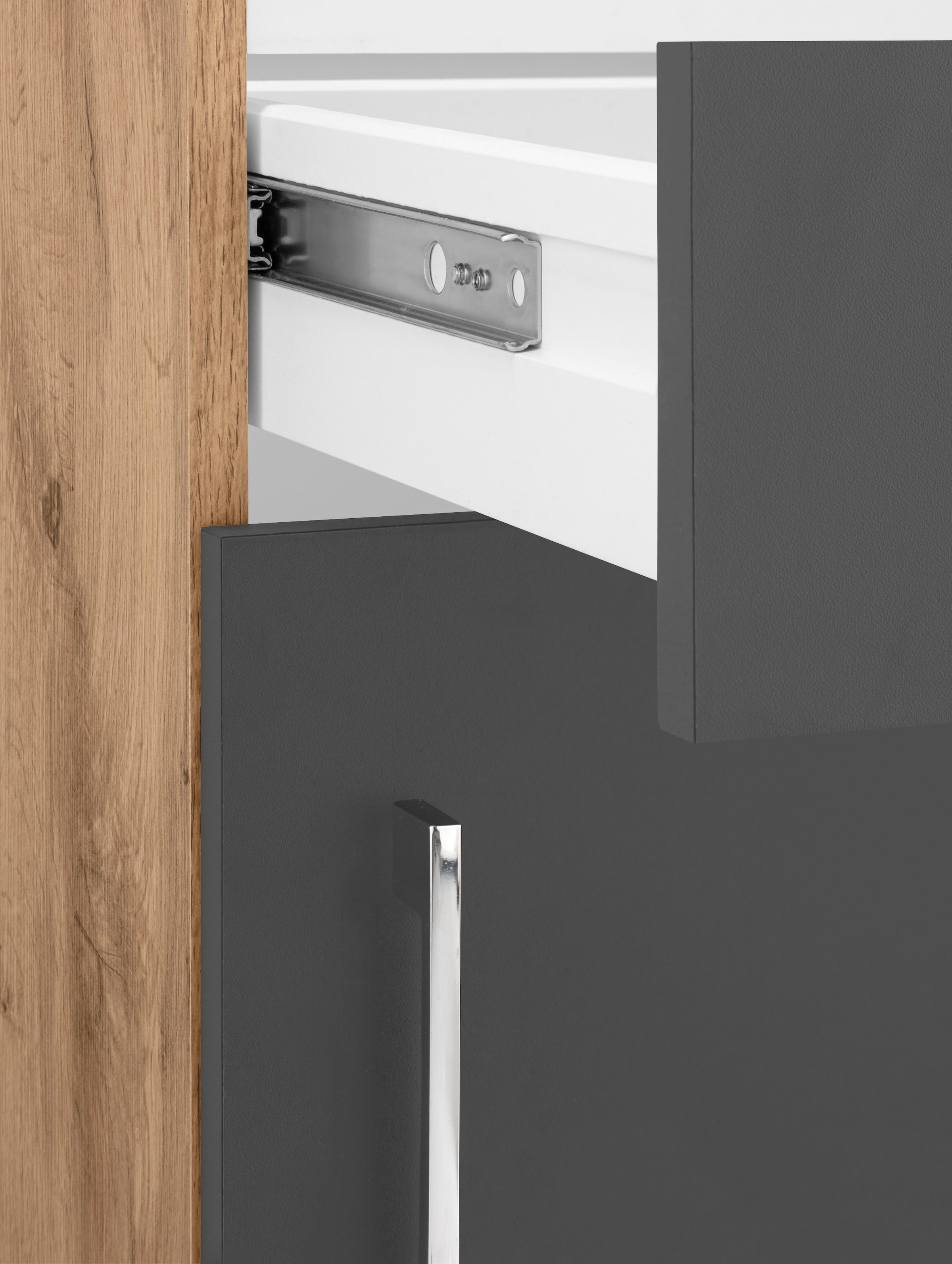 KOCHSTATION Küchenzeile »KS-Colmar«, mit E-Geräten, Breite 270 cm