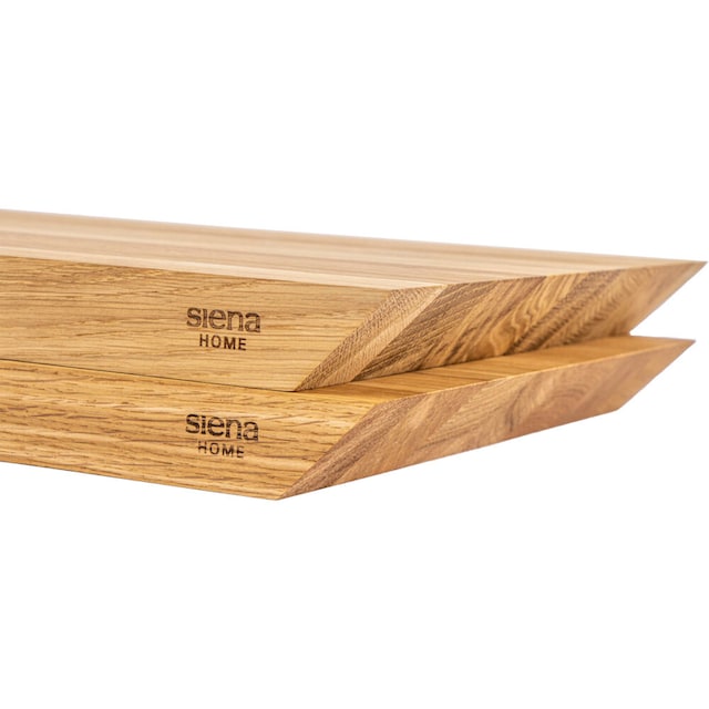 Siena Home Schneidebrett »BRESCIA«, (2 St.), 45° Griffleiste, aus FSC®-zertifiziertem  Eichenholz online kaufen