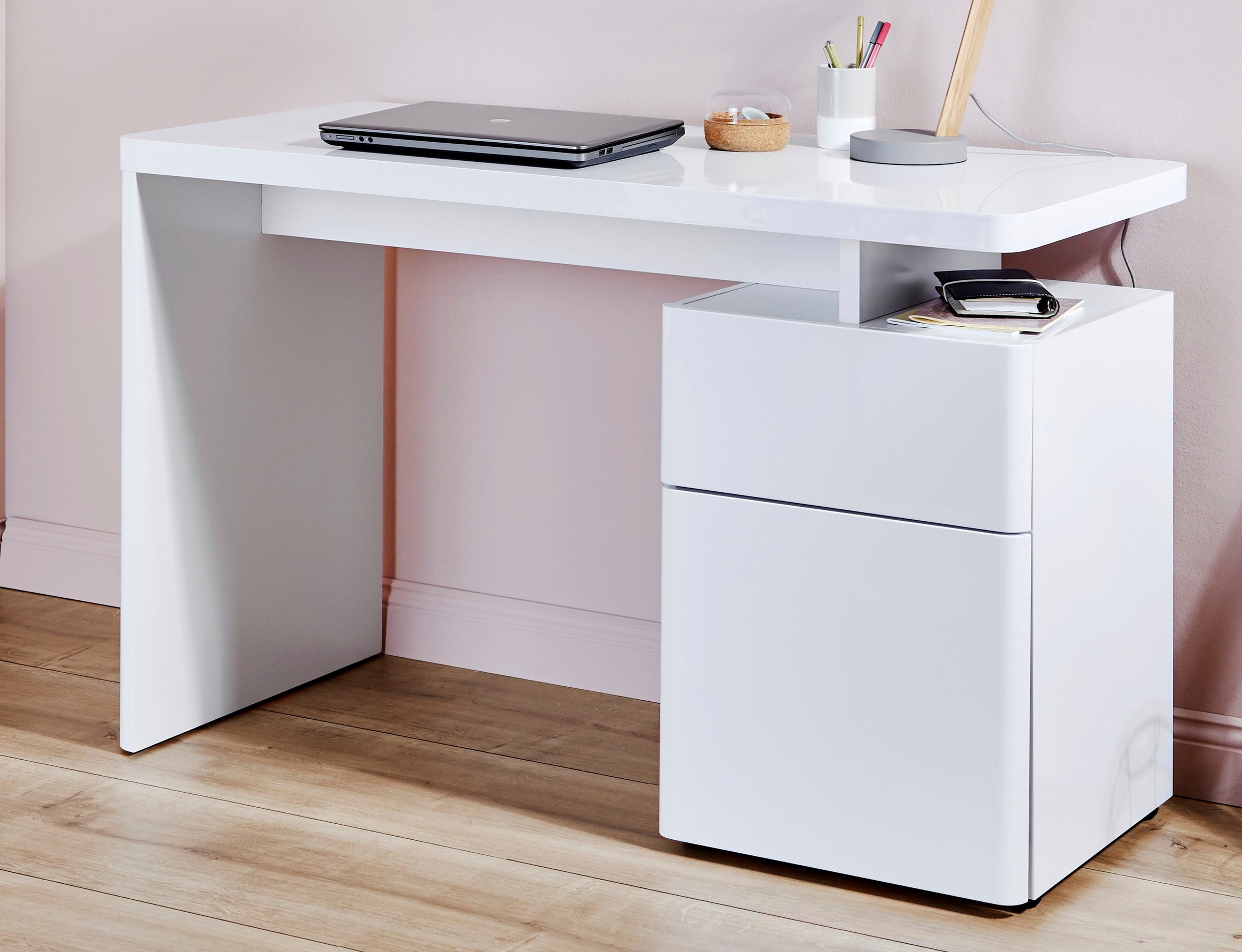 Jahnke Schreibtisch »CU-LIBRE 120«, platzsparender Arbeitsplatz günstig online kaufen