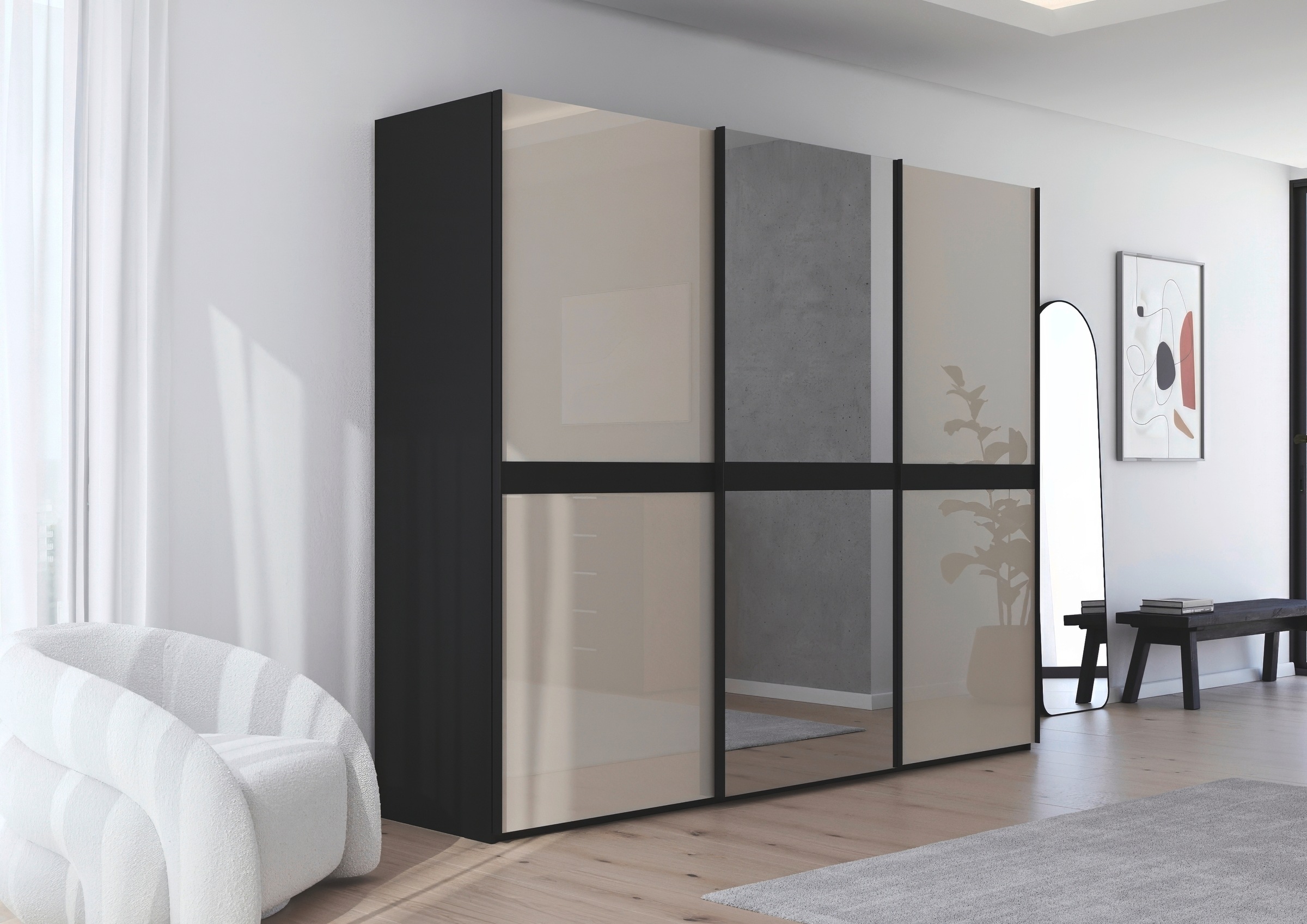 rauch Schwebetürenschrank »Kleiderschrank Schrank Garderobe Schlafzimmersch günstig online kaufen