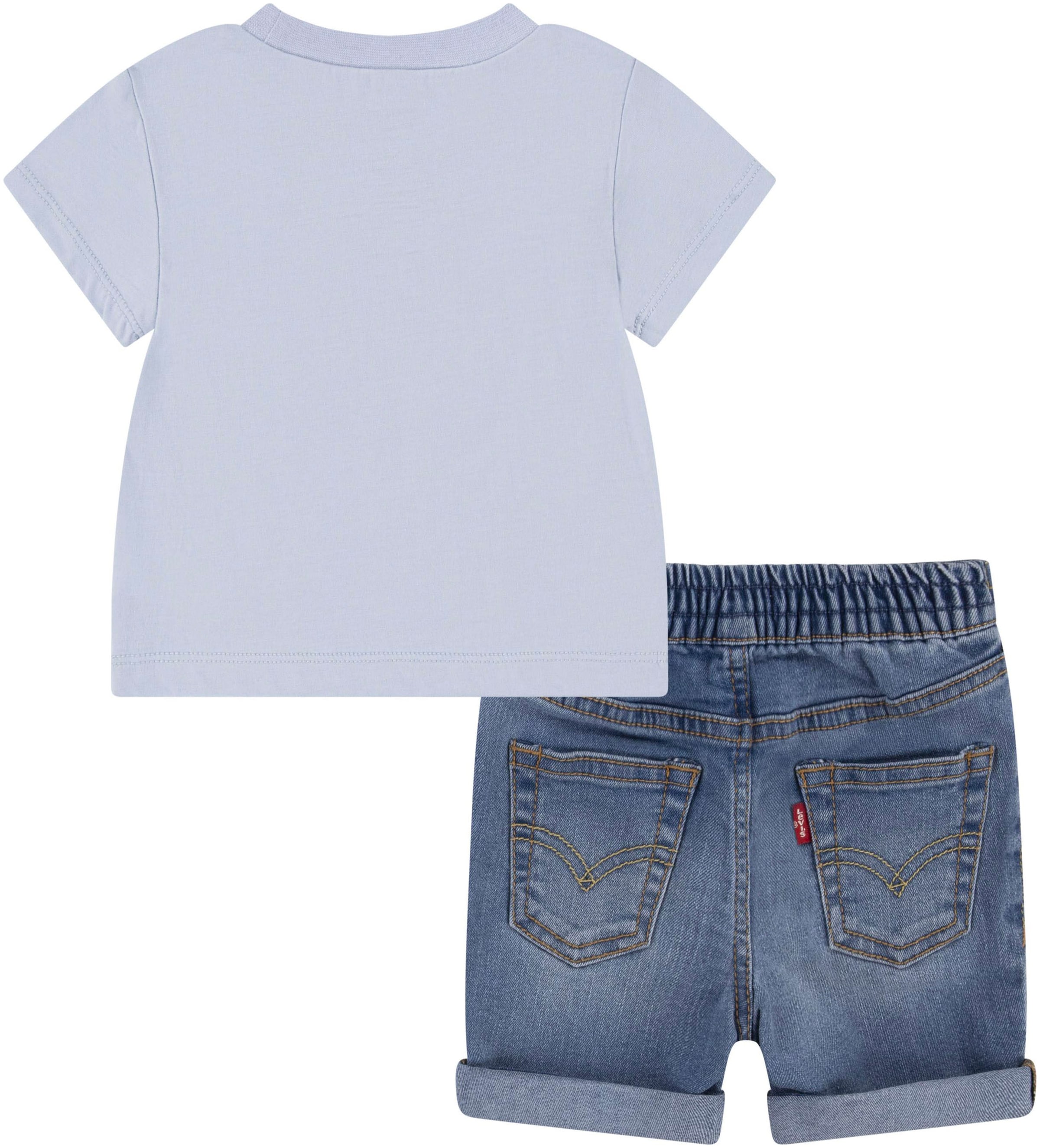 Levi's® Kids T-Shirt & Shorts »CRITTER STACKED LOGO TEE« Set, 2 Stk. for Baby BOYS