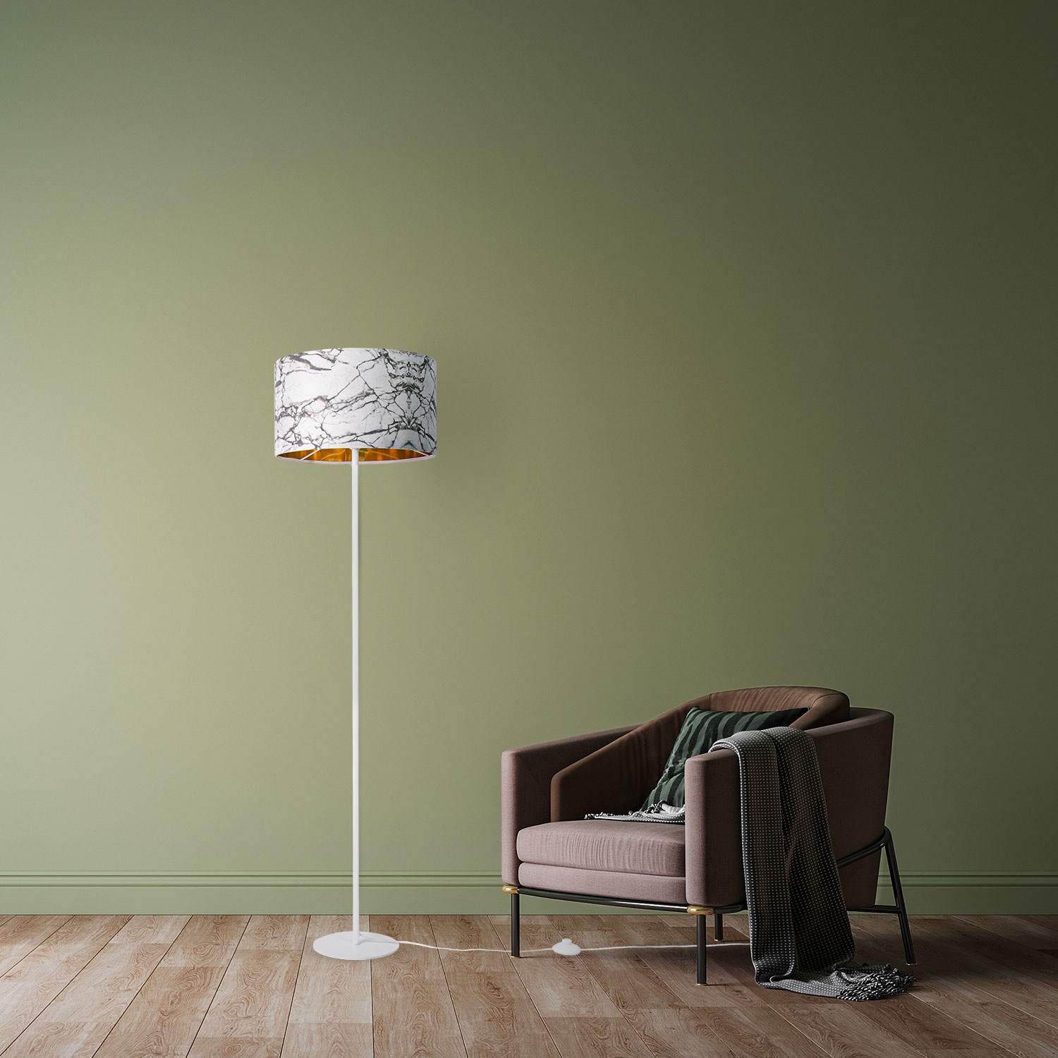 Paco Home Stehlampe »Kraft 525«, 1 flammig, Leuchtmittel E27   ohne Leuchtm günstig online kaufen