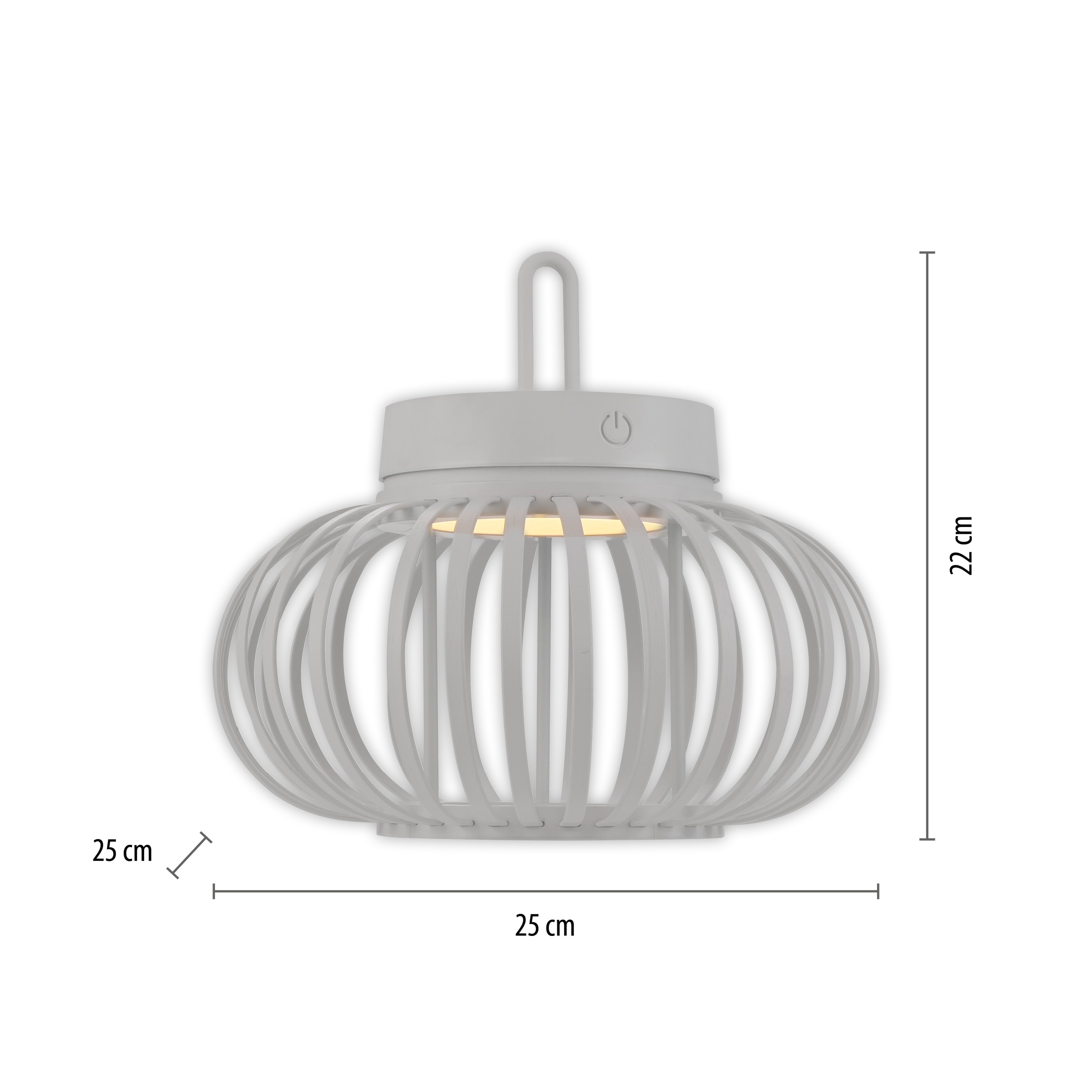 JUST LIGHT Pendelleuchte »AKUBA«, 1 flammig, Leuchtmittel LED-Modul | LED fest integriert, Akkuleuchte