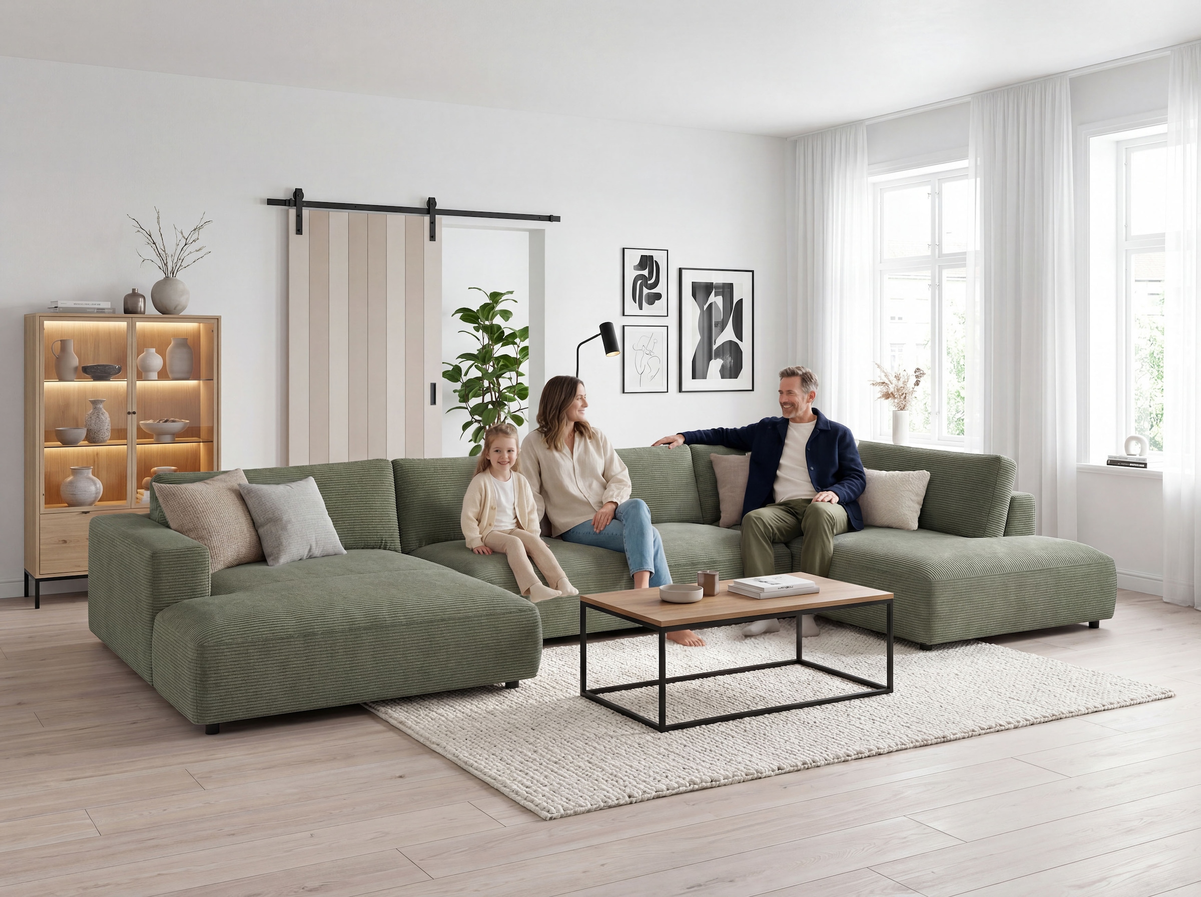 Musterring Wohnlandschaft »MR LUCIA, das ultimative Raumwunder von Musterring« Gigantische Fläche, erstklassige Kammerkissen & Luxus-Komfort