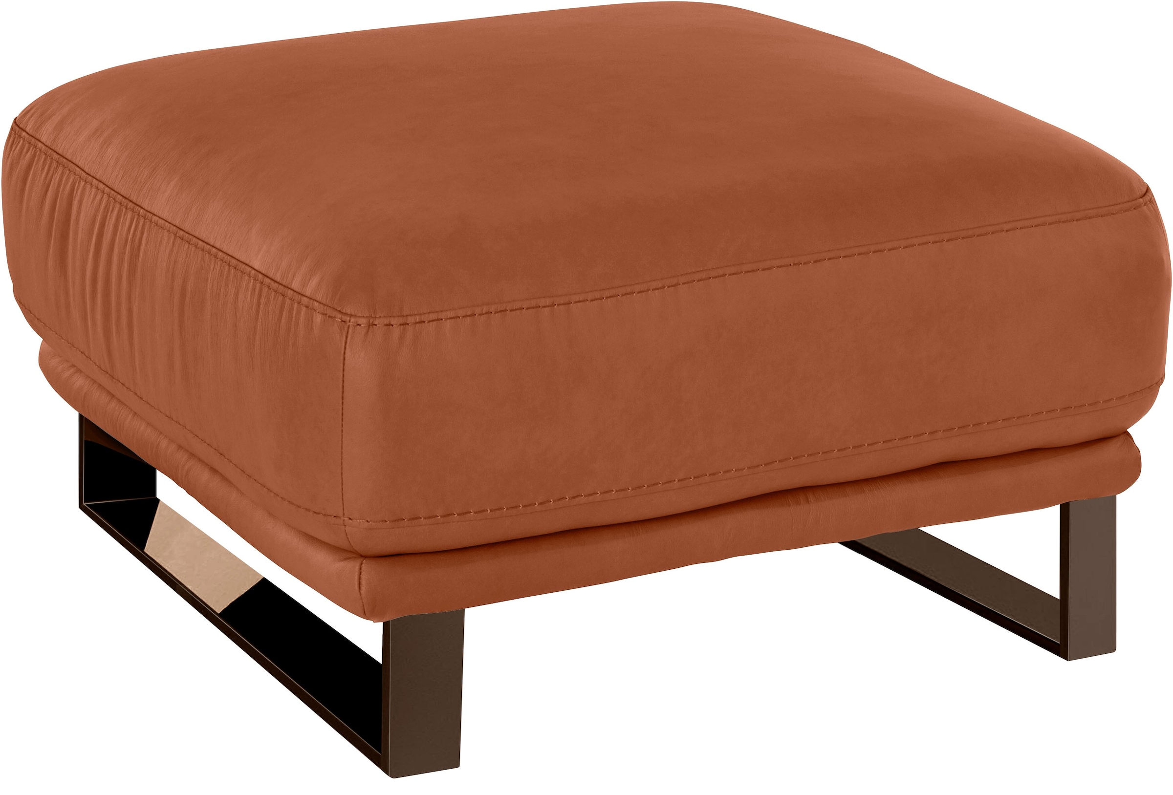 W.SCHILLIG Hocker »montanaa«, mit Metallkufen in Bronze pulverbeschichtet, Breite 71 cm