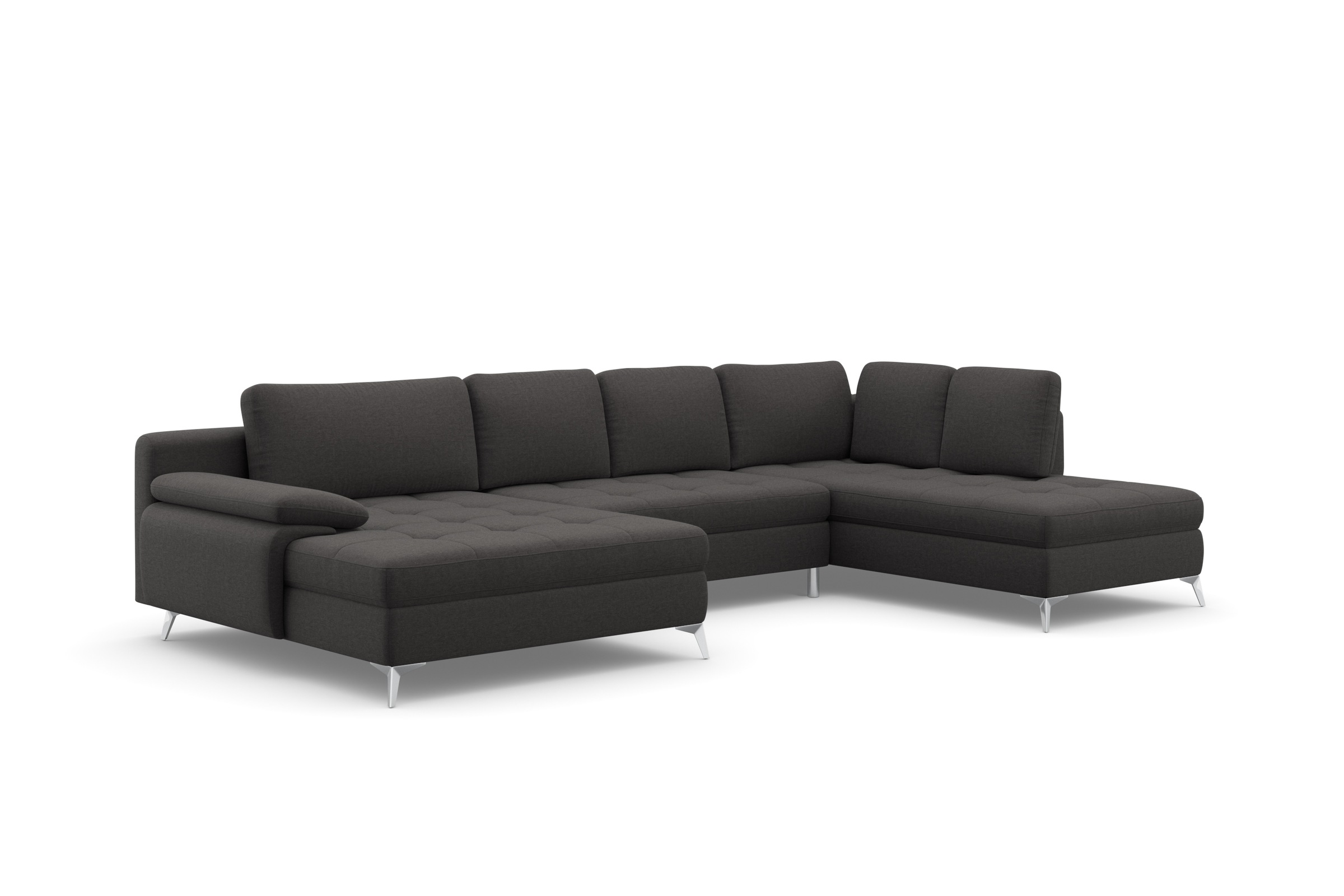 sit&more Wohnlandschaft »Latigo U-Form«, mit Mega-Recamiere, wahlweise mit Bettfunktion und Bettkasten