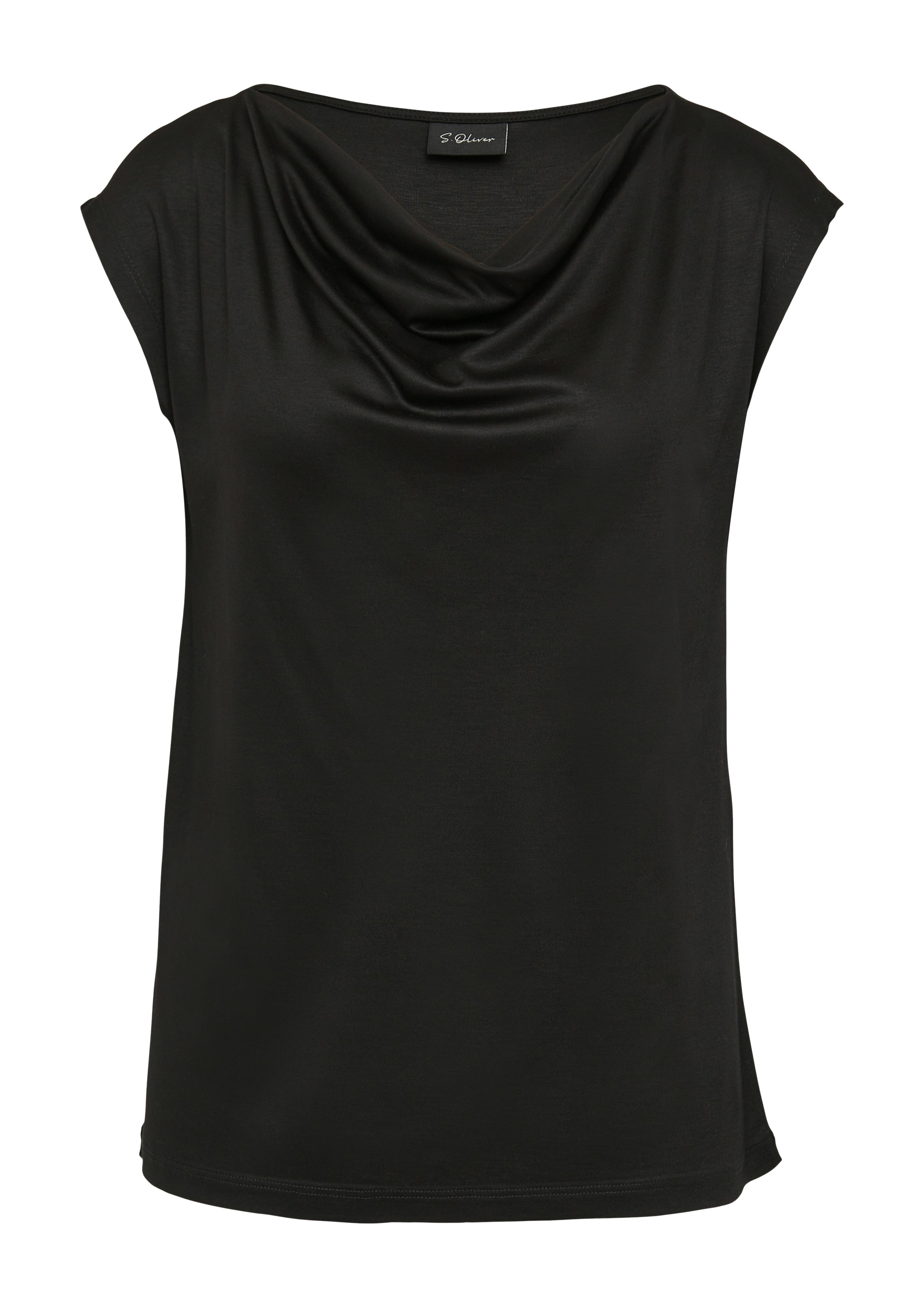 s.Oliver BLACK LABEL T-Shirt, aus Interlock Jersey