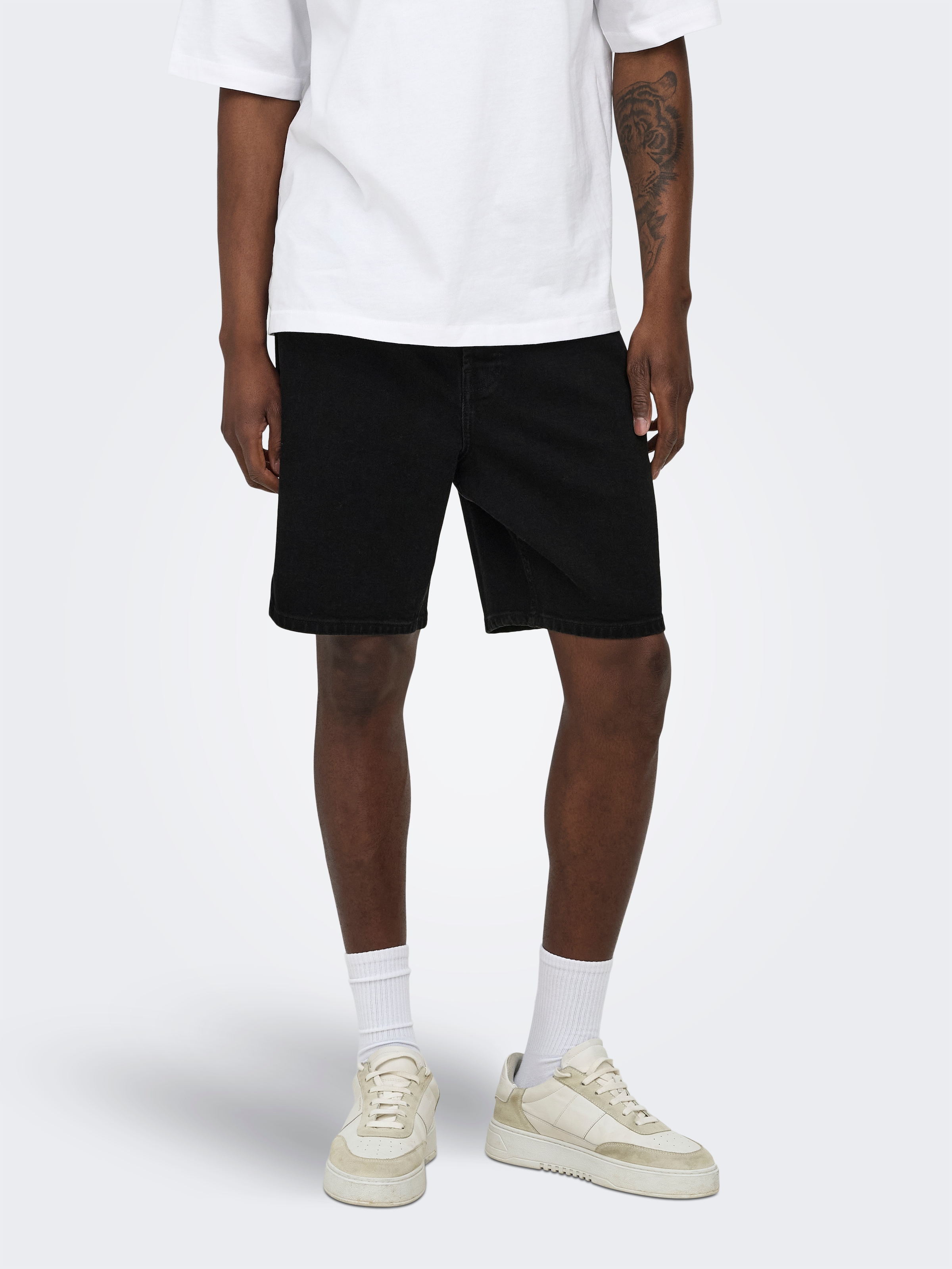 ONLY & SONS Shorts »ONSFADE STRETCH SHORTS BOX CRO DNM OTL«