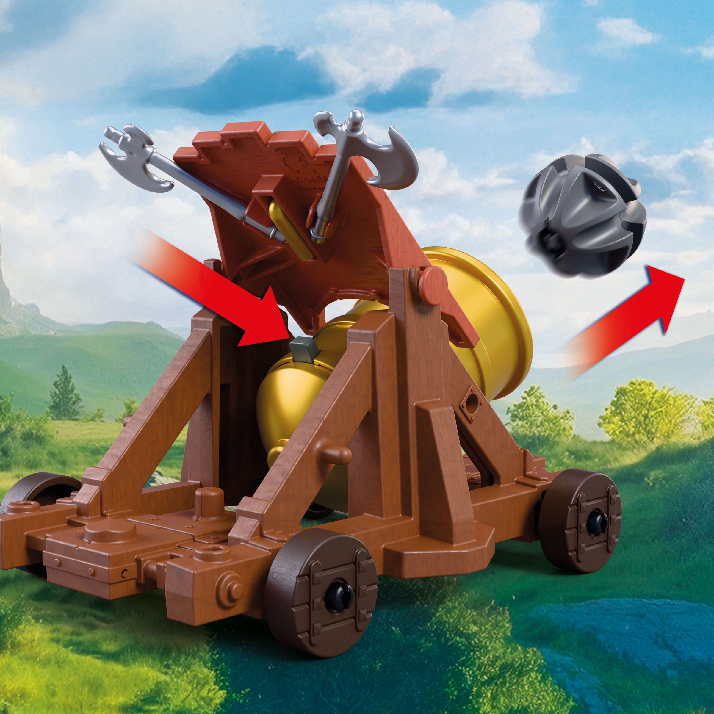 Playmobil® Konstruktions-Spielset »Schusswaffe Löwenritter (72115), Knights« Made in Europe