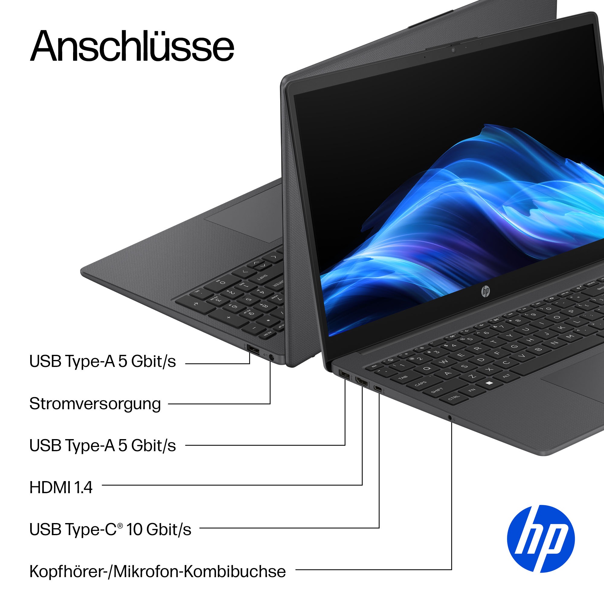 HP Notebook »15-fc103Xngx« 39,6 cm / 15,6 ″ AMD Ryzen 3 Radeon™ 610M 256 GB SSD