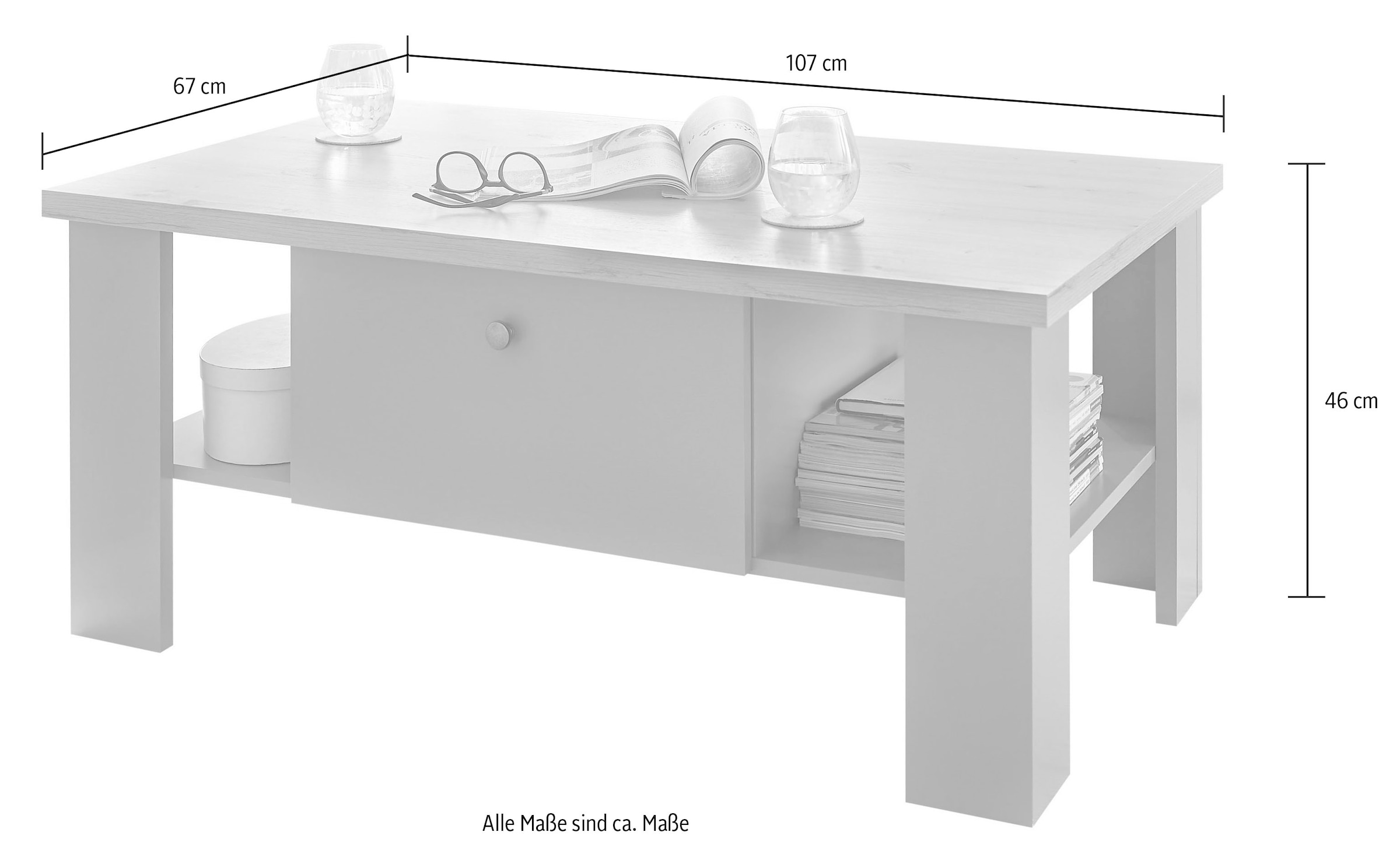 Home affaire Couchtisch »CHAMBORD«, Breite ca. 107 cm