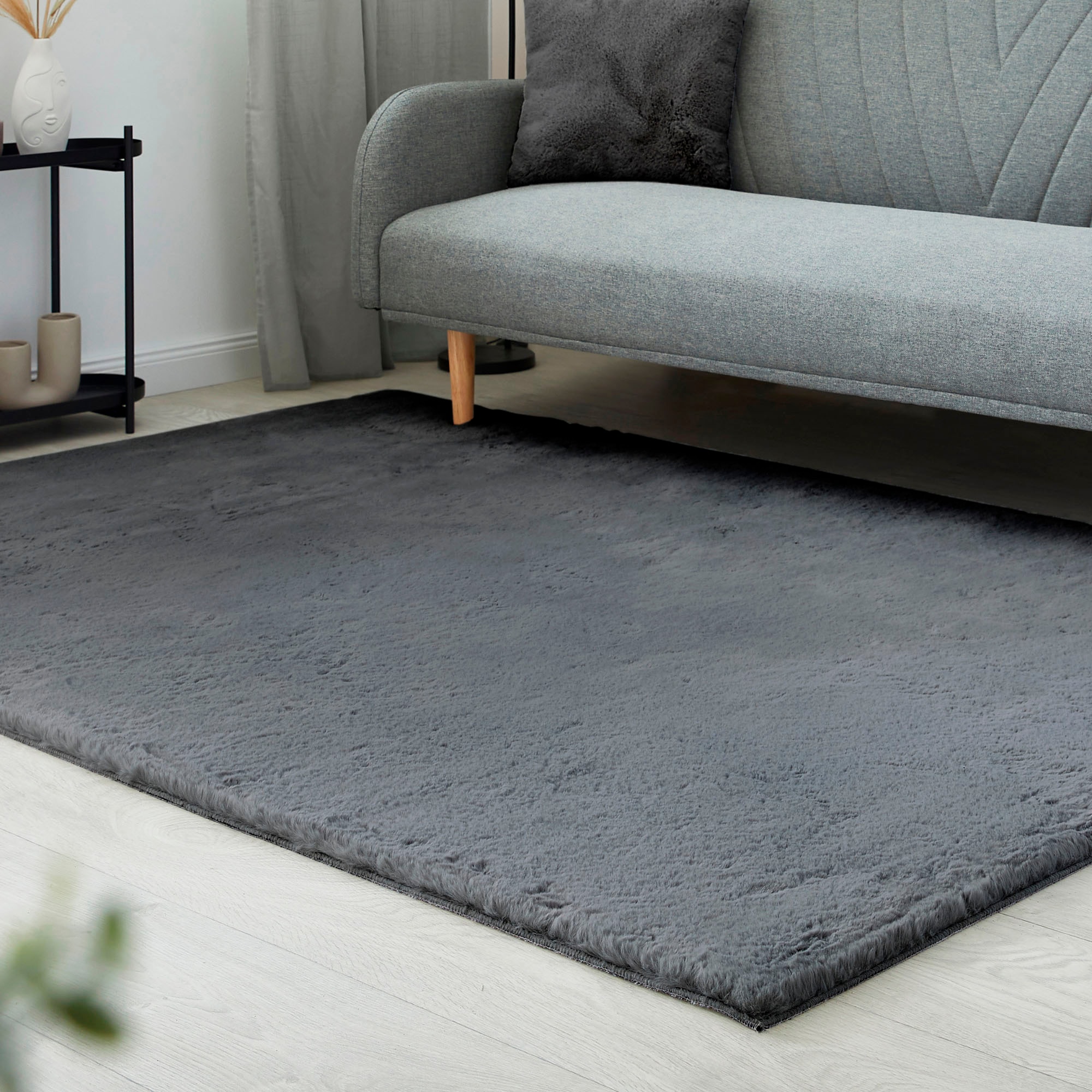 LUXOR living Fellteppich »Novara«, rechteckig, 30 mm Höhe, Kunstfell, Kaninchenfell-Haptik, besonders weicher Hochflor