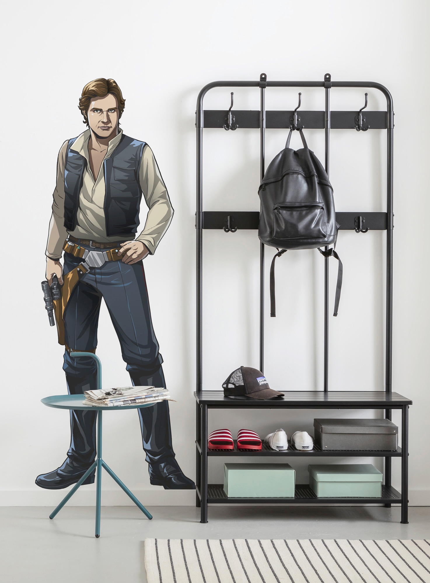 Komar Vliestapete »Selbstklebende Vlies  - Star Wars XXL Han Solo - Größe 127 x 196 cm«, bedruckt, Kinderzimmer