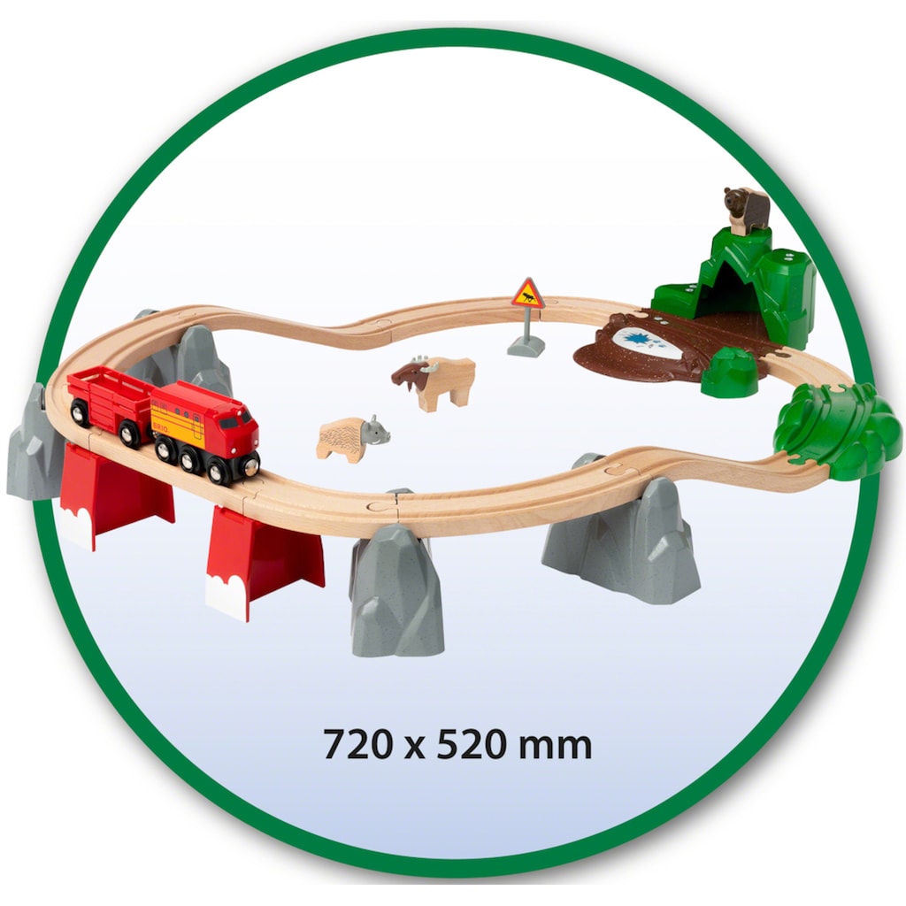 BRIO® Spielzeug-Eisenbahn »Nordische Waldtiere«, (Set)