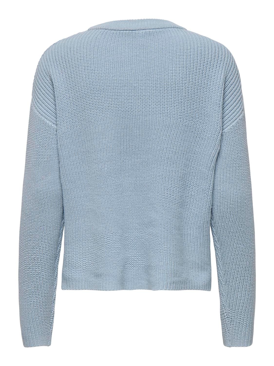 ONLY Rundhalspullover »ONLLUNA LS O-NECK PULLOVER KNT NCA«