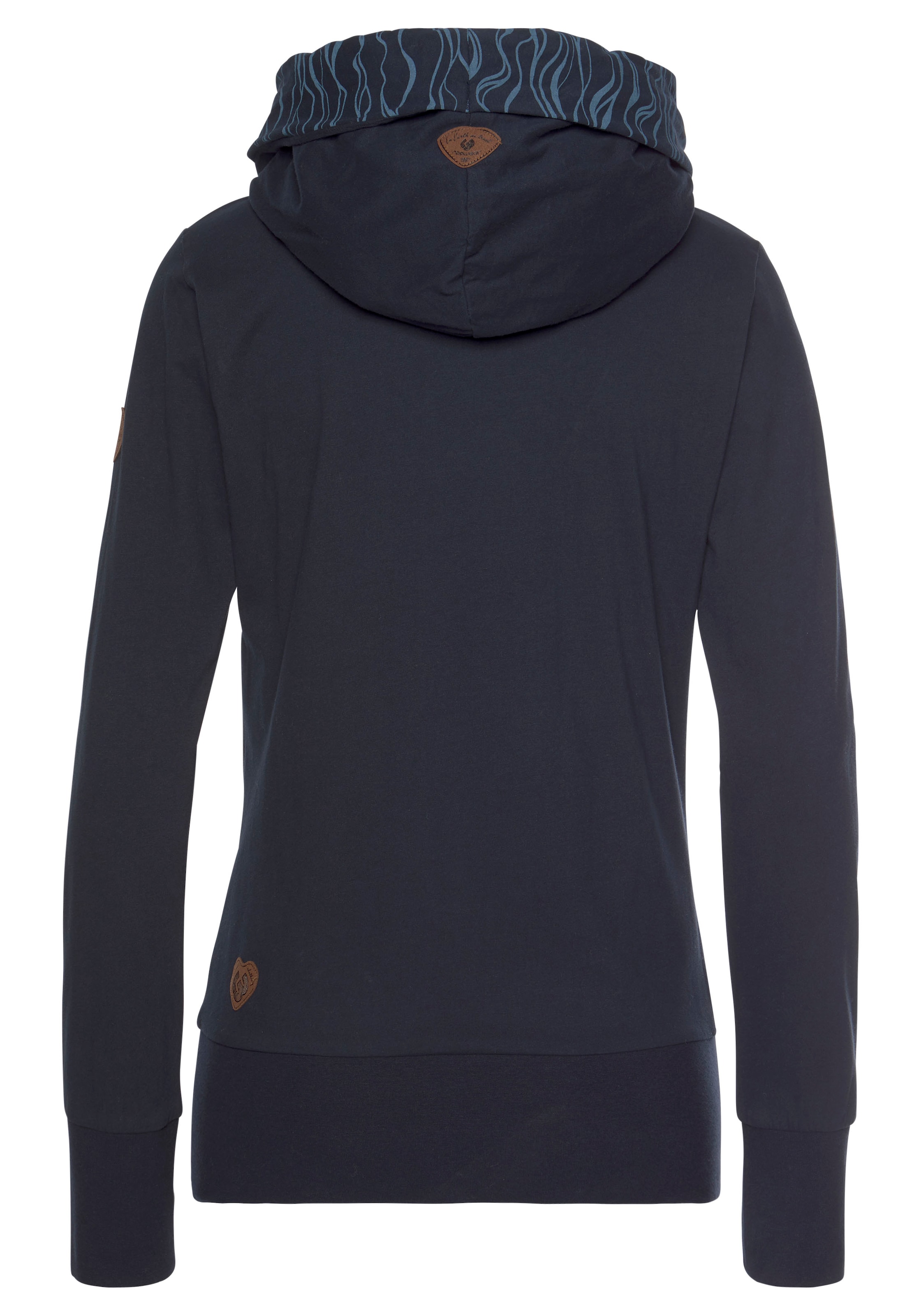 Ragwear Sweatshirt mit kaufen »ANGELINA ORGANIC«, Schalkragen bedrucktem online