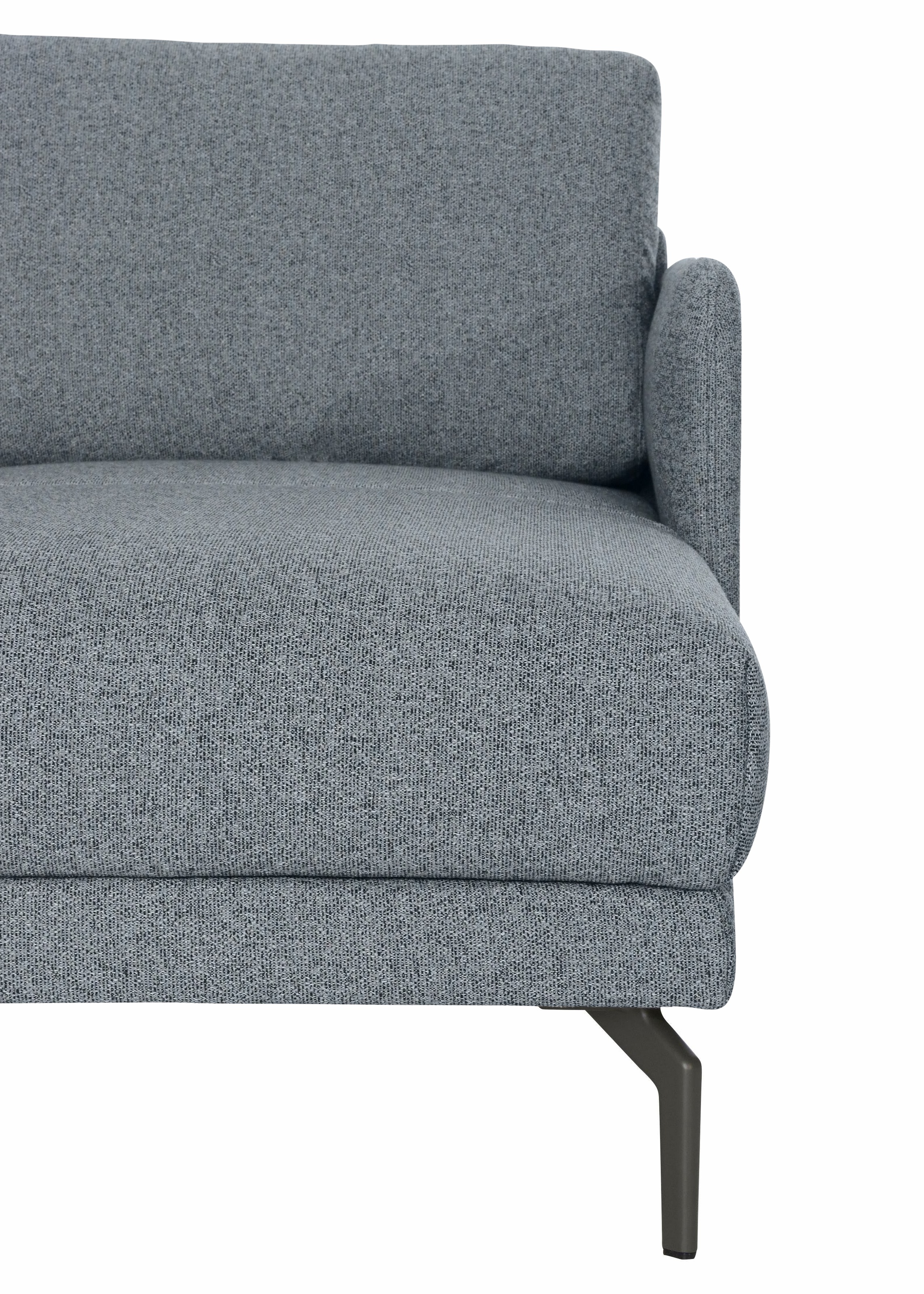 Creation BY ROLF BENZ Ecksofa »CR.450, Designecksofa, Polsterecke, L-Form«, Armlehne sehr schmal, Breite 234 cm, Alugussfüße in umbragrau