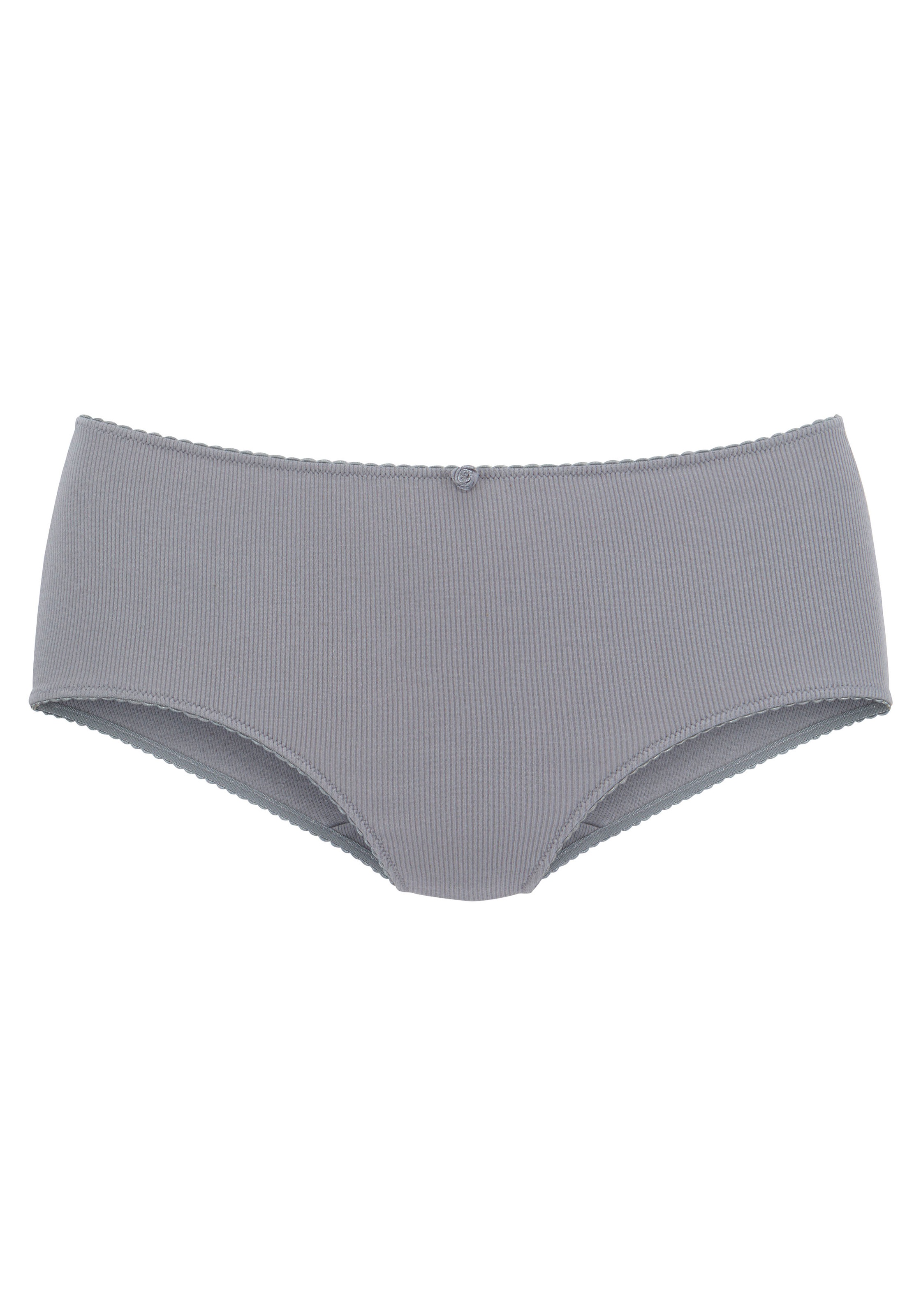 Vivance Taillenslip, (3er-Pack), aus weicher und elastischer Rippware, mit zartem Röschen vorn