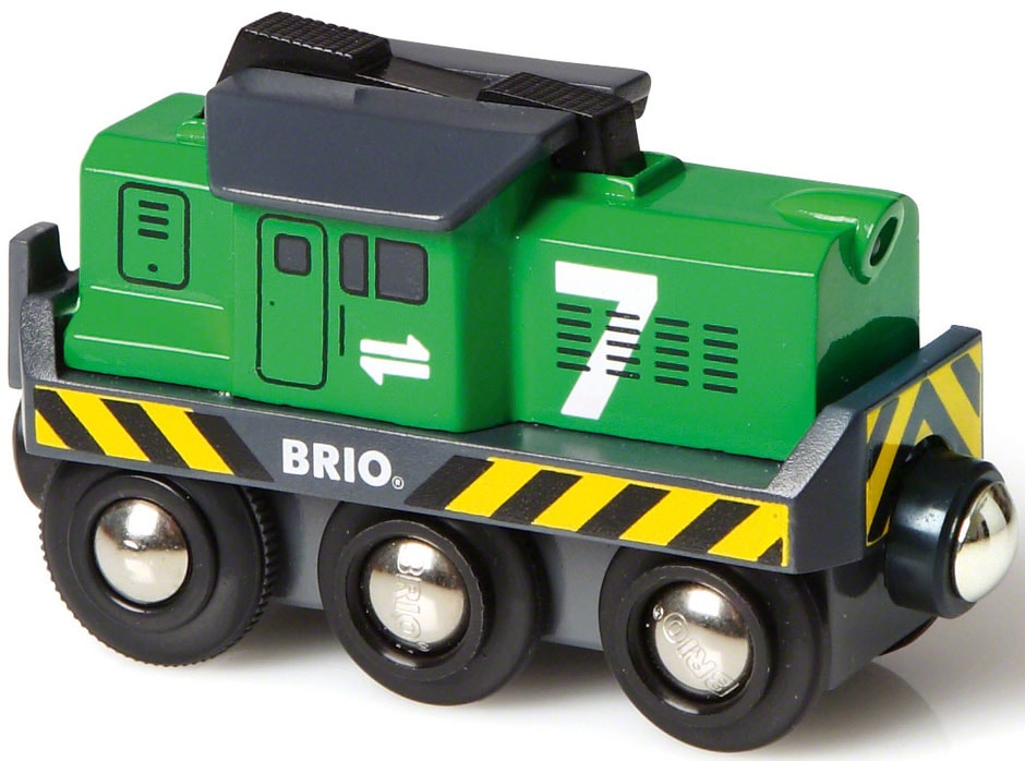 Spielzeug-Eisenbahn »BRIO® WORLD, Batterie Frachtlok«, mit LichtfunktionMade in...
