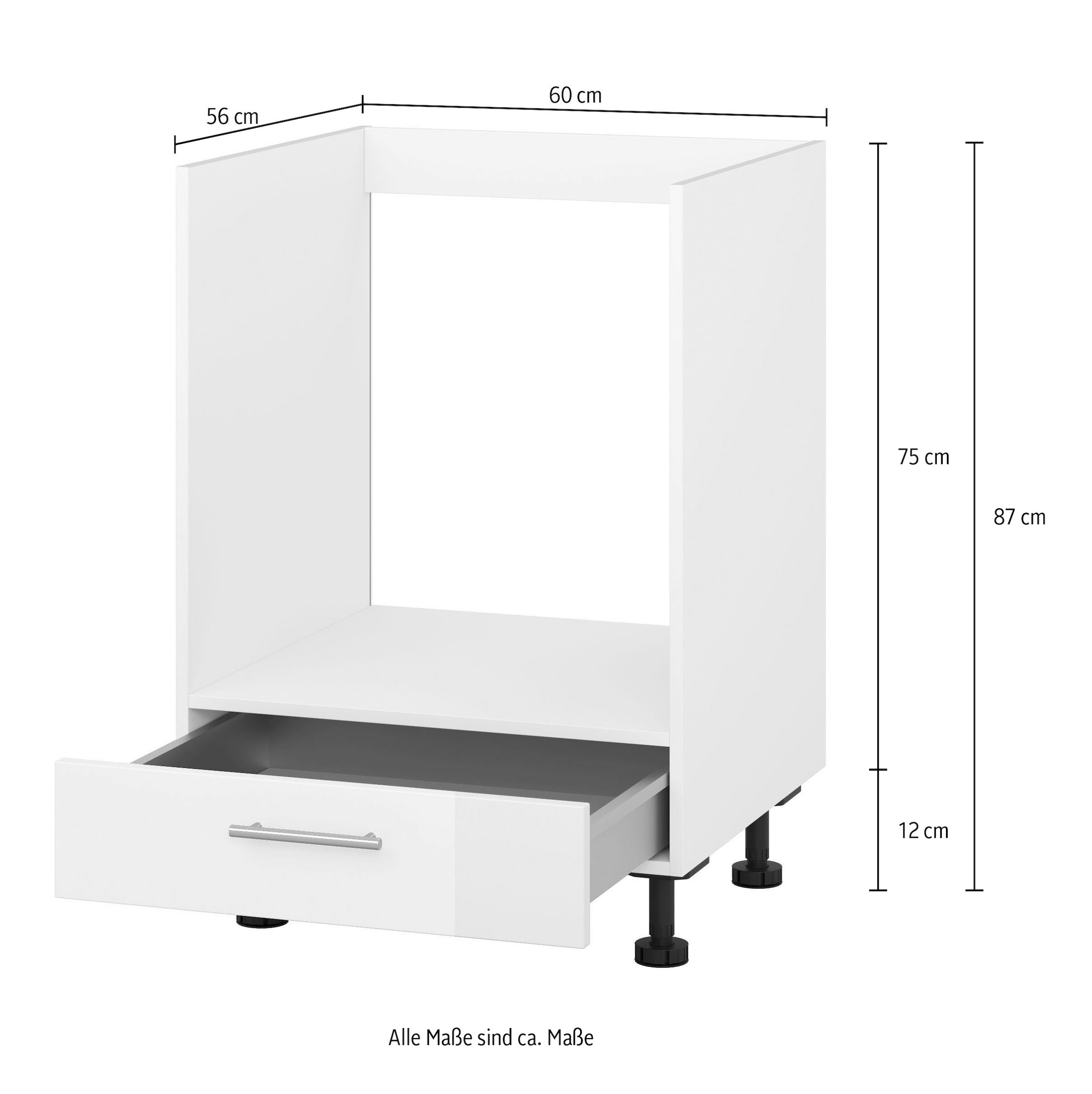 KOCHSTATION Herdumbauschrank »"KS-Scafa"« Breite 60 cm