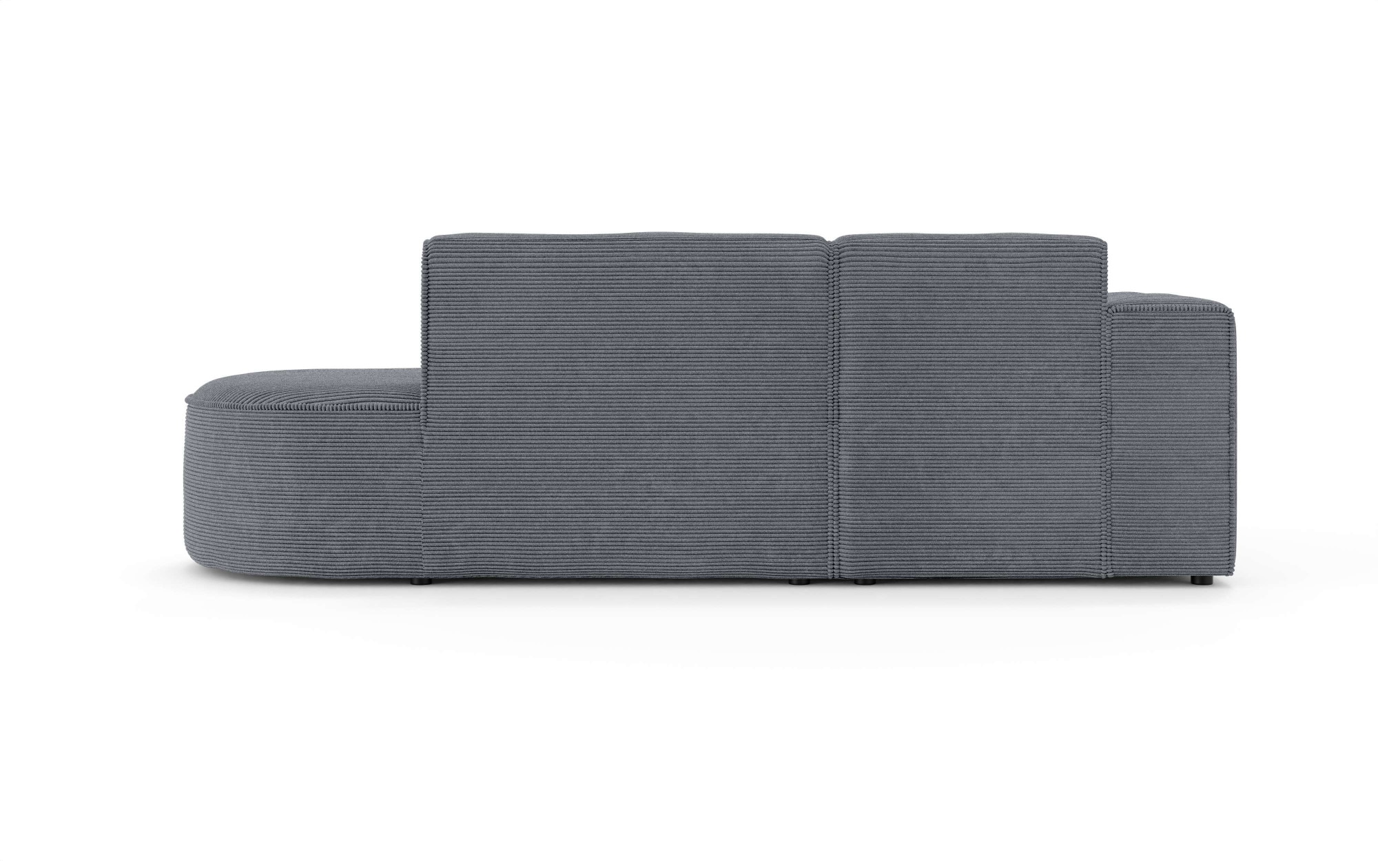 OTTO home Ecksofa »ADELLA Design-Sofa mit Recamiere rechts/links, 248/159/76 cm«, L-Form mit Wellenunterfederung, runde Form, auch in Cord