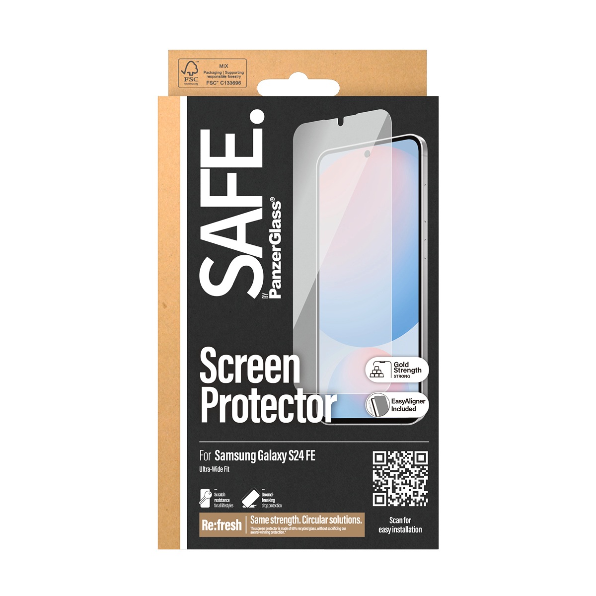 SAFE by PanzerGlass Displayschutzglas »Ultra-Wide Fit Screen Protection«, Displayschutzfolie, Schutzfolie, Bildschirmschutz, kratz- & stoßfest