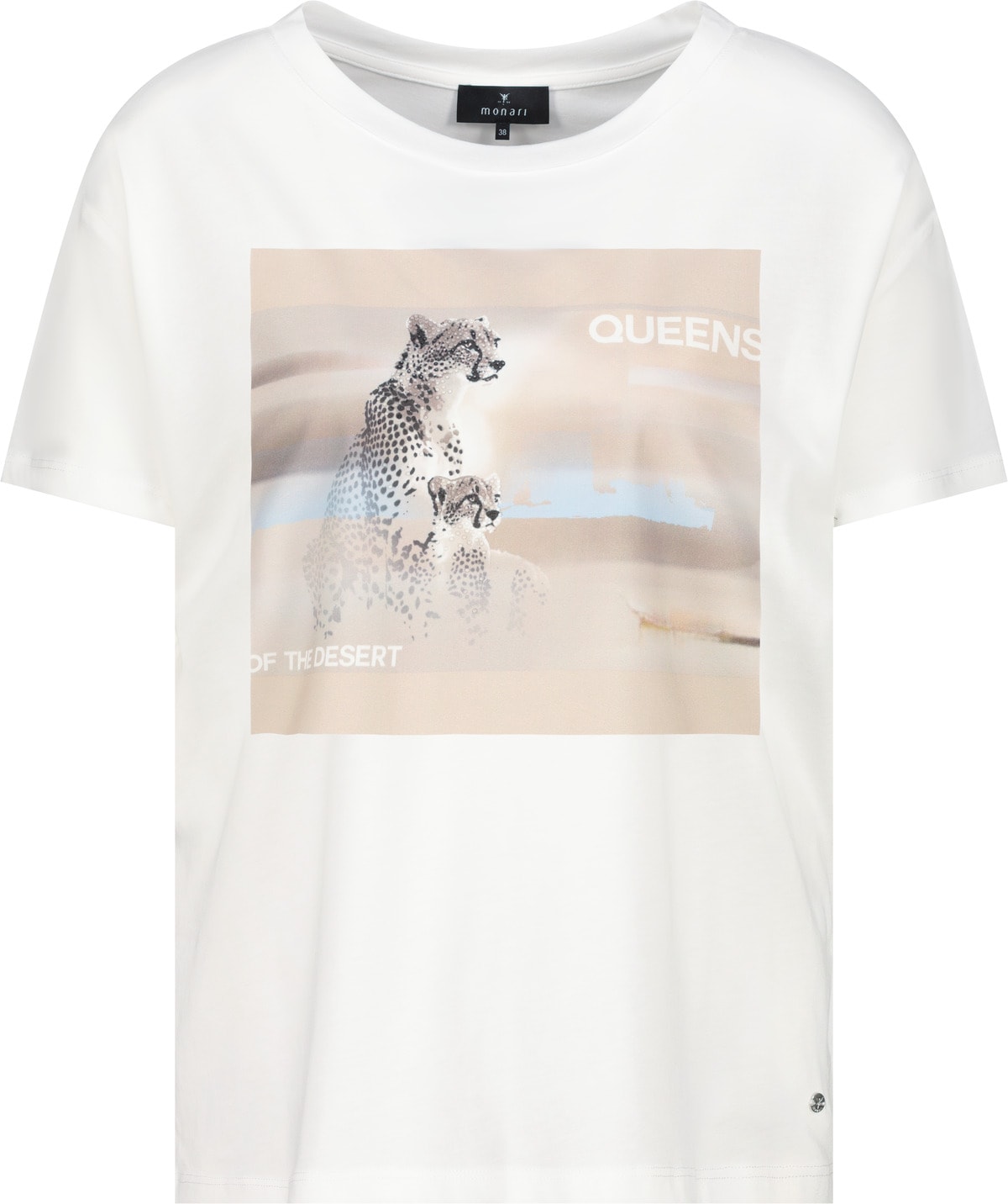 Monari T-Shirt »Shirt Leo platziert« Regular fit mit Leopardenprint