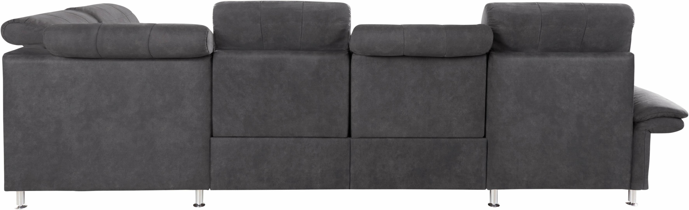 Places of Style Wohnlandschaft »Manhattan U-Form«, 2 Sitze mit elektrischer Relaxfunktion, verstellbare Armlehnen