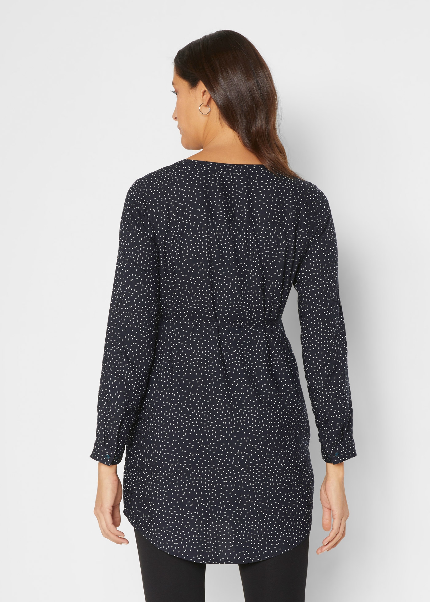 bonprix Umstandskleid 2-in-1 Umstands- und Stillblusenkleid aus fließender Viskose