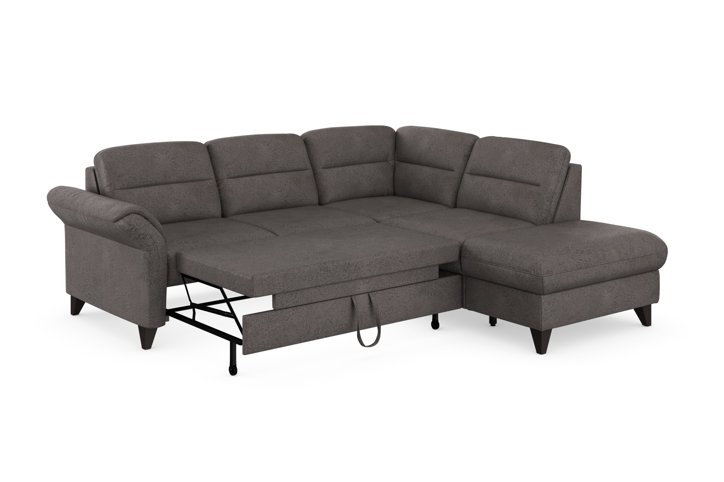 sit&more Ecksofa »Mellum L-Form«, Federkern, wahlweise mit Bettfunktion, Stauraum und Armteilfunktion
