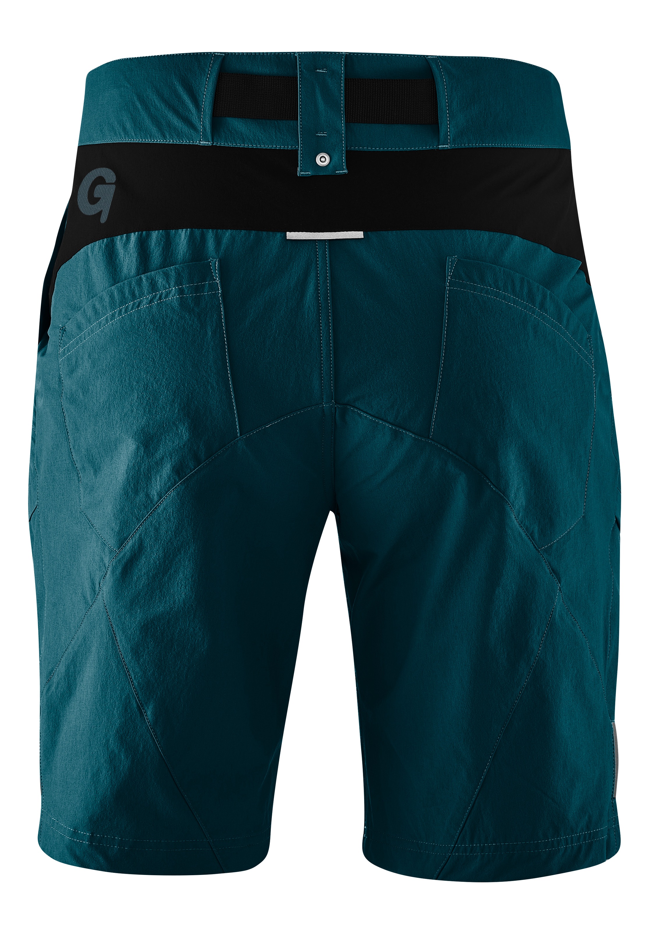 Gonso Fahrradhose »Arico Basic«, kurze Herren Radhose mit Sitzpolster, wasserabweisend, inkl. Gürtel