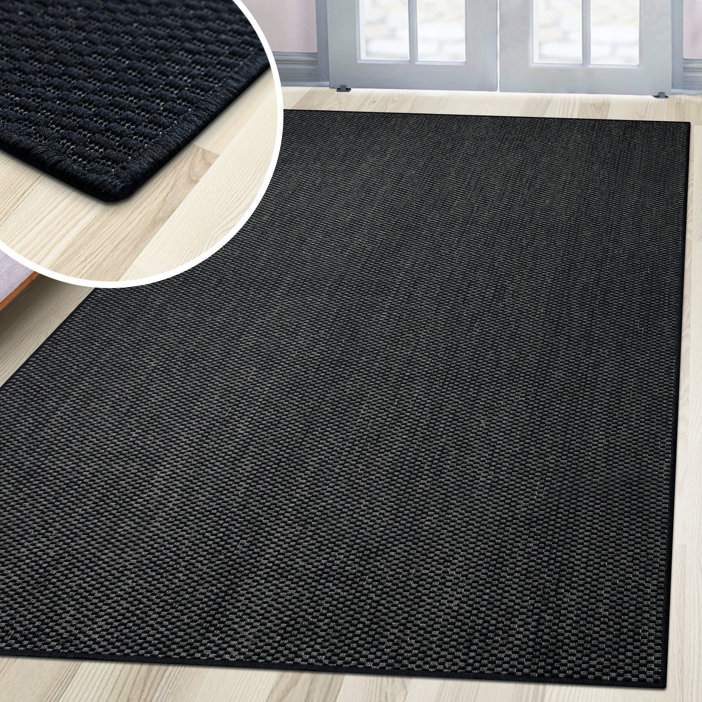 my home Teppich »Venedig auch als Läufer erhältlich«, rechteckig, 4 mm Höhe, In- und Outdoor geeignet, Sisal-Optik, Wetterfest & UV-beständig