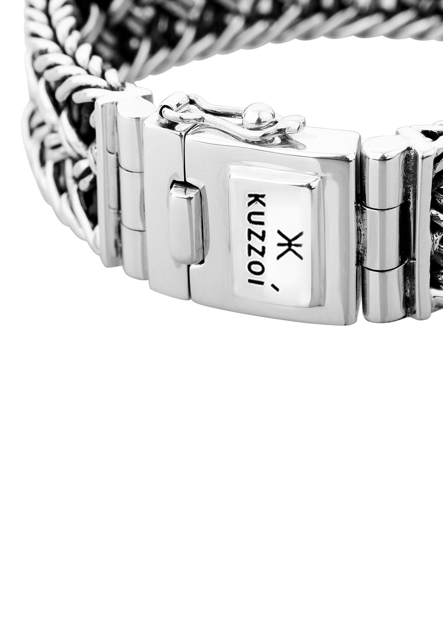 Kuzzoi Armband »Herren Silber Maskulin Oberfläche oxidiert«