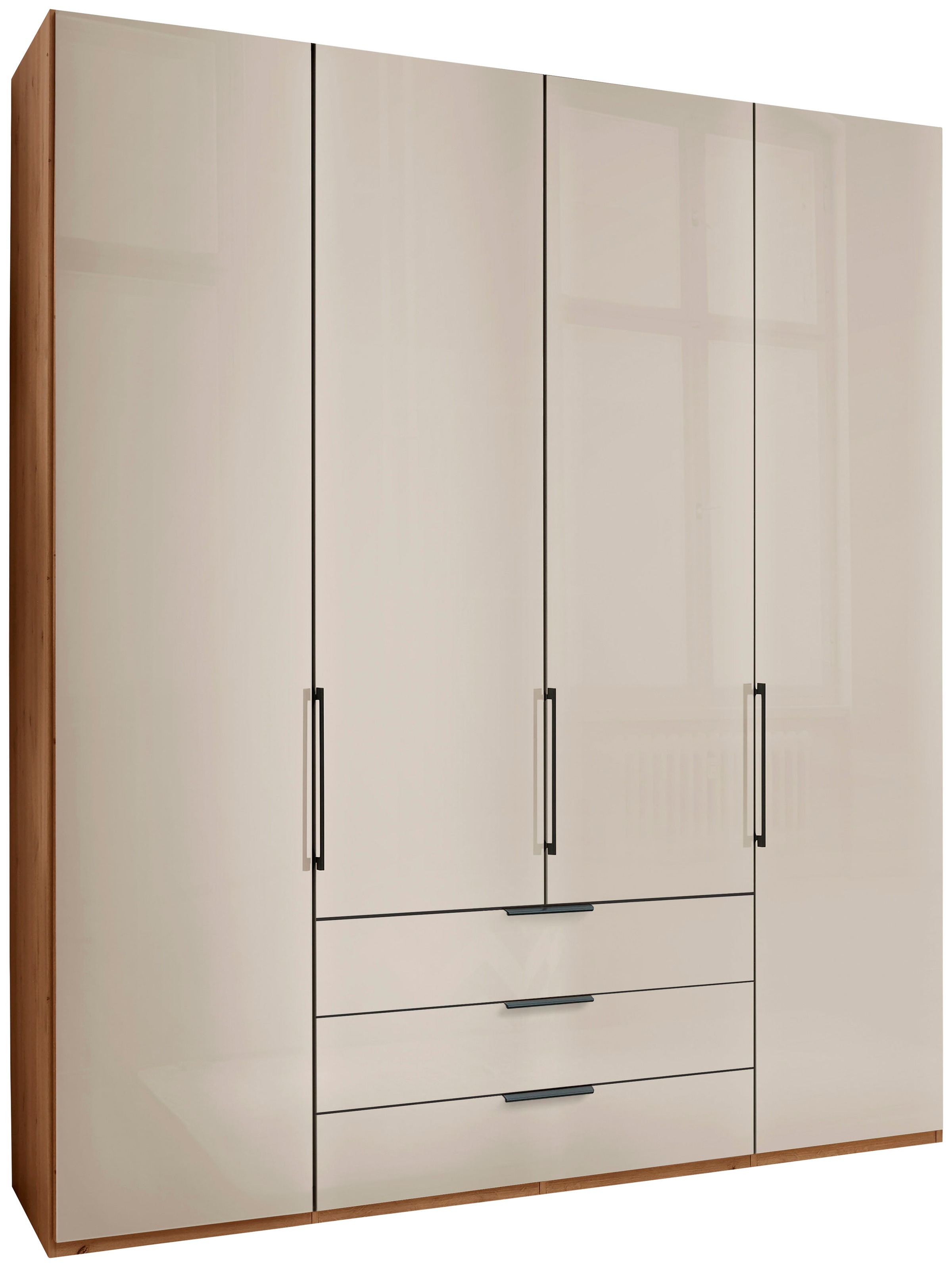 WIEMANN Drehtürenschrank "Monaco", mit Glasfront sowie hochwertigen Beschlä günstig online kaufen