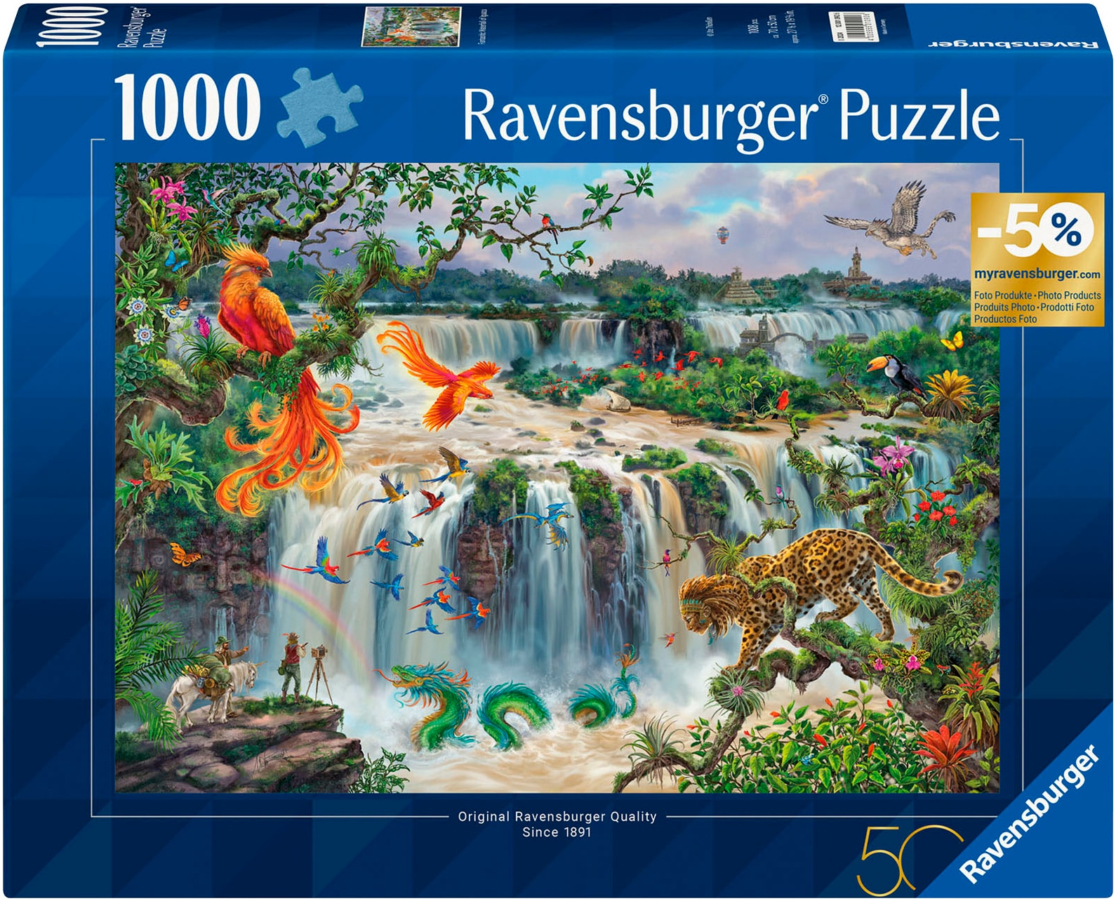Ravensburger Puzzle »Fantastischer Wasserfall von Iguazú«, (1000 tlg.), Made in Germany